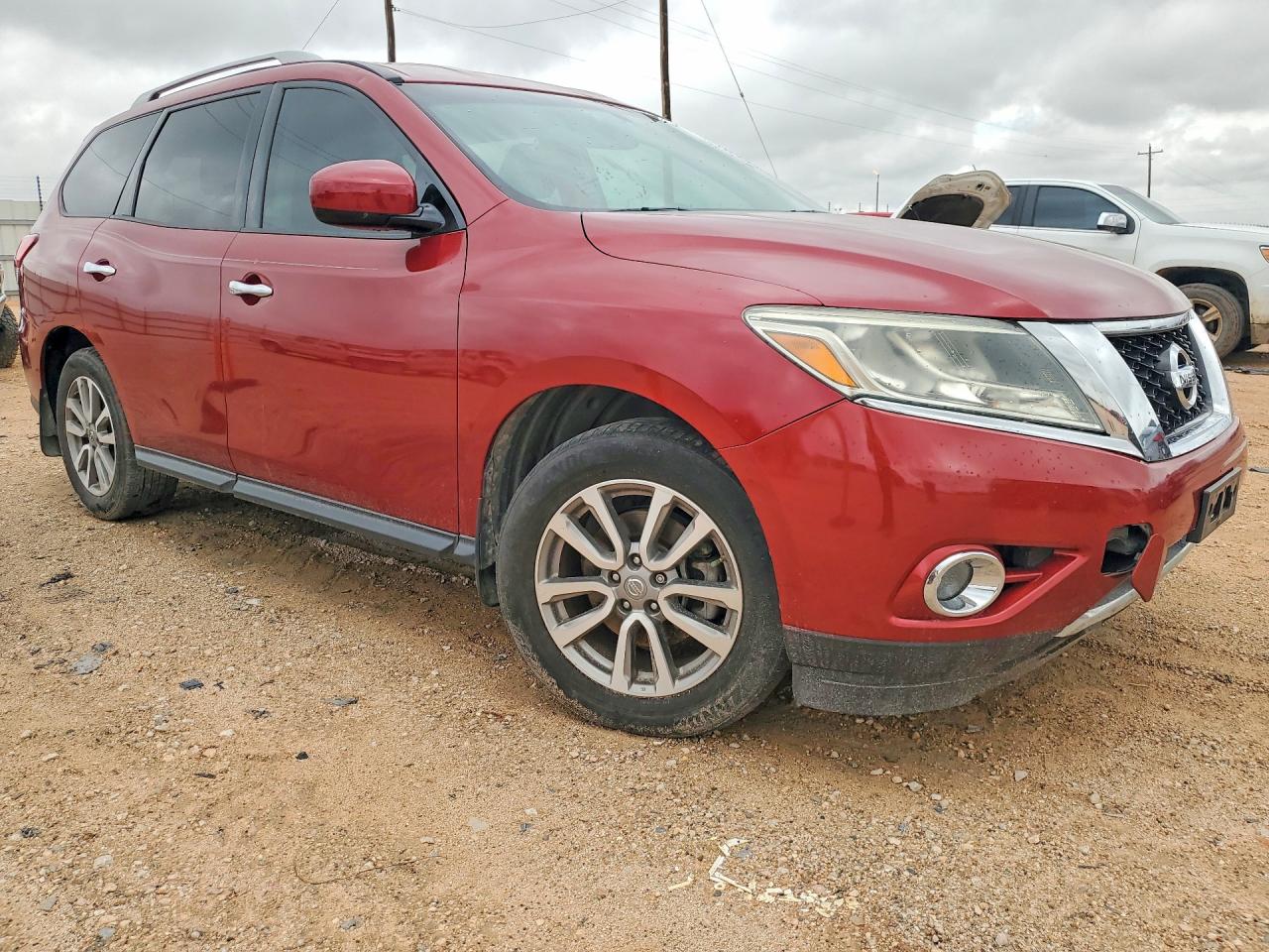 2015 Nissan Pathfinder Sv Burgundy vin: 5N1AR2MN8FC606208