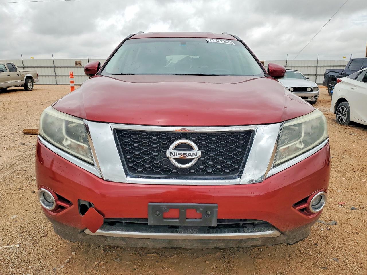 2015 Nissan Pathfinder Sv Burgundy vin: 5N1AR2MN8FC606208