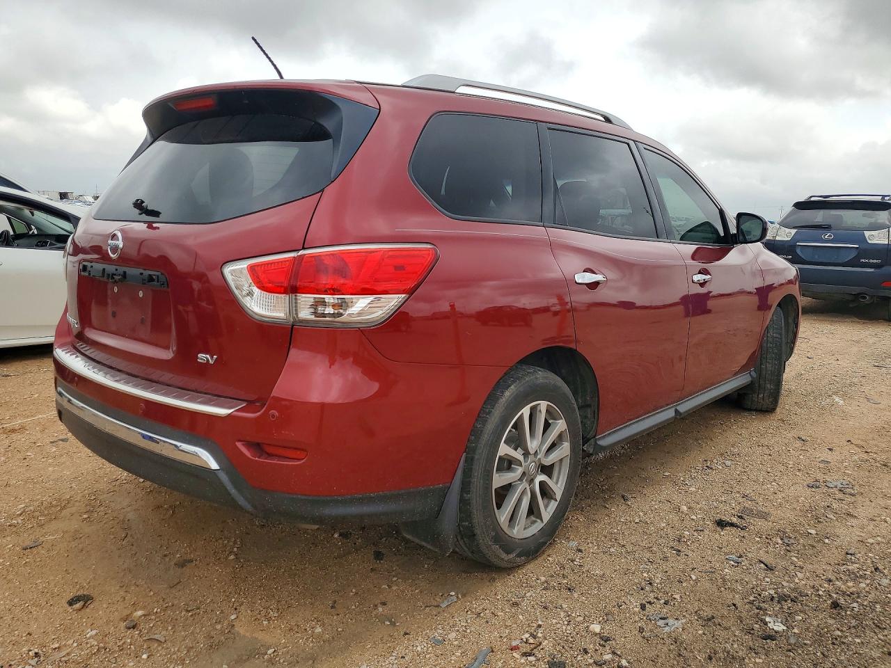 2015 Nissan Pathfinder Sv Burgundy vin: 5N1AR2MN8FC606208
