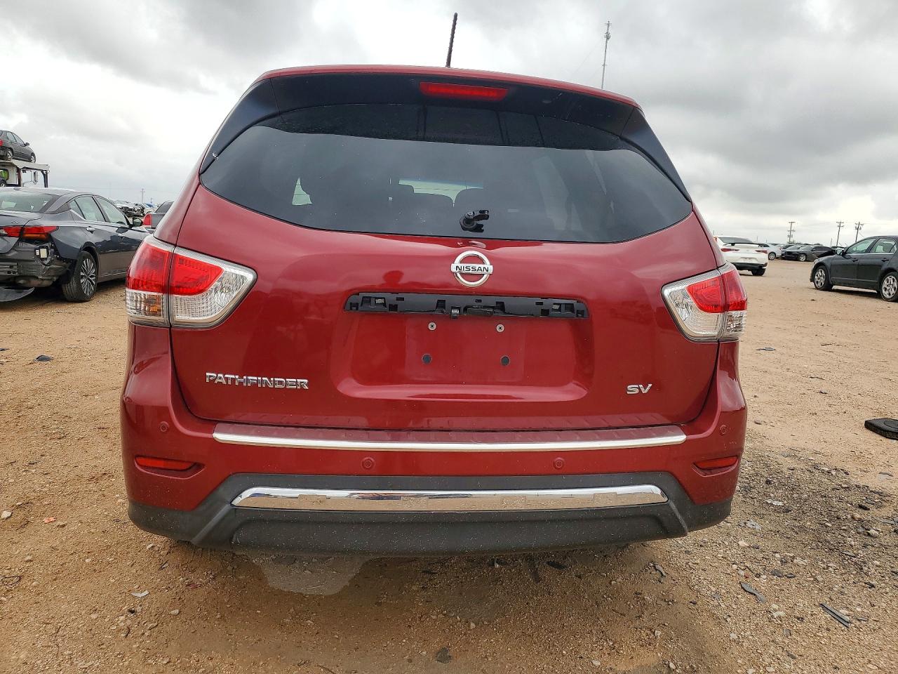 2015 Nissan Pathfinder Sv Burgundy vin: 5N1AR2MN8FC606208