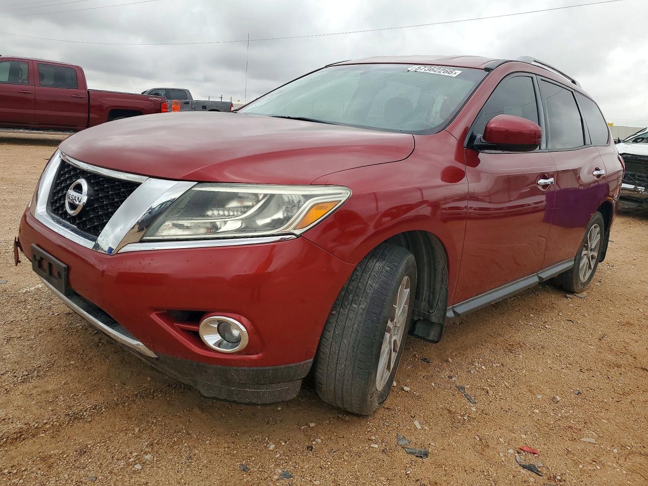 2015 Nissan Pathfinder Sv Burgundy vin: 5N1AR2MN8FC606208