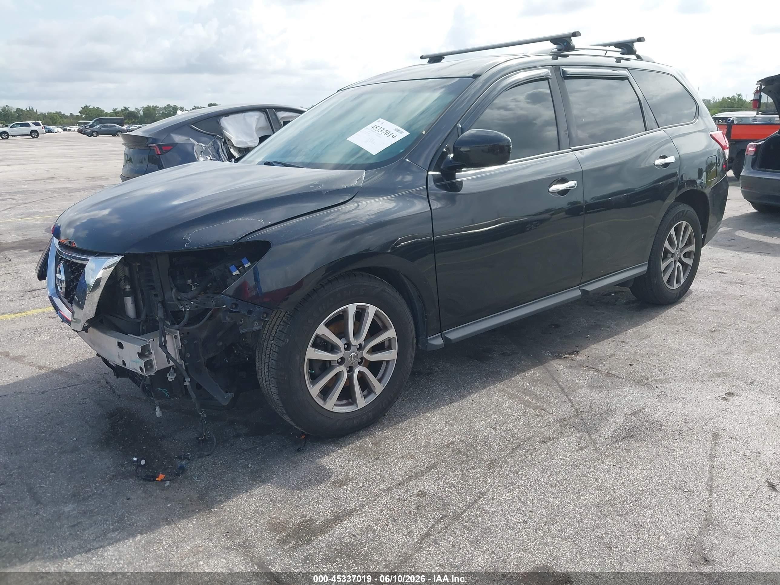 2015 Nissan Pathfinder Platinum/s/sl/sv Black vin: 5N1AR2MN8FC609674