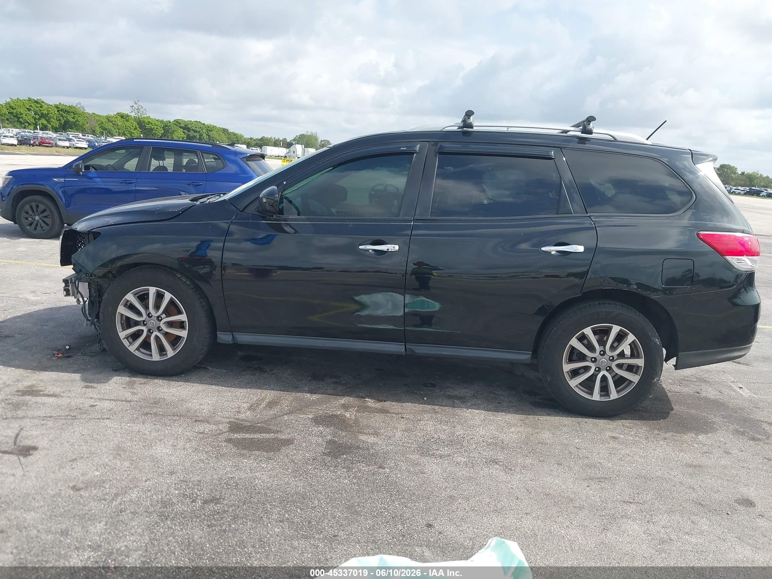 2015 Nissan Pathfinder Platinum/s/sl/sv Black vin: 5N1AR2MN8FC609674