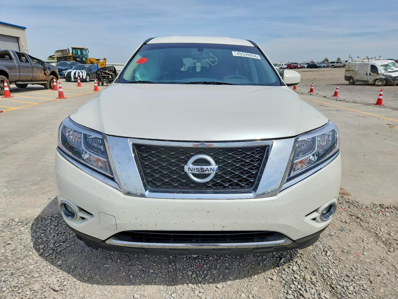 2015 Nissan Pathfinder S White vin: 5N1AR2MN8FC626720