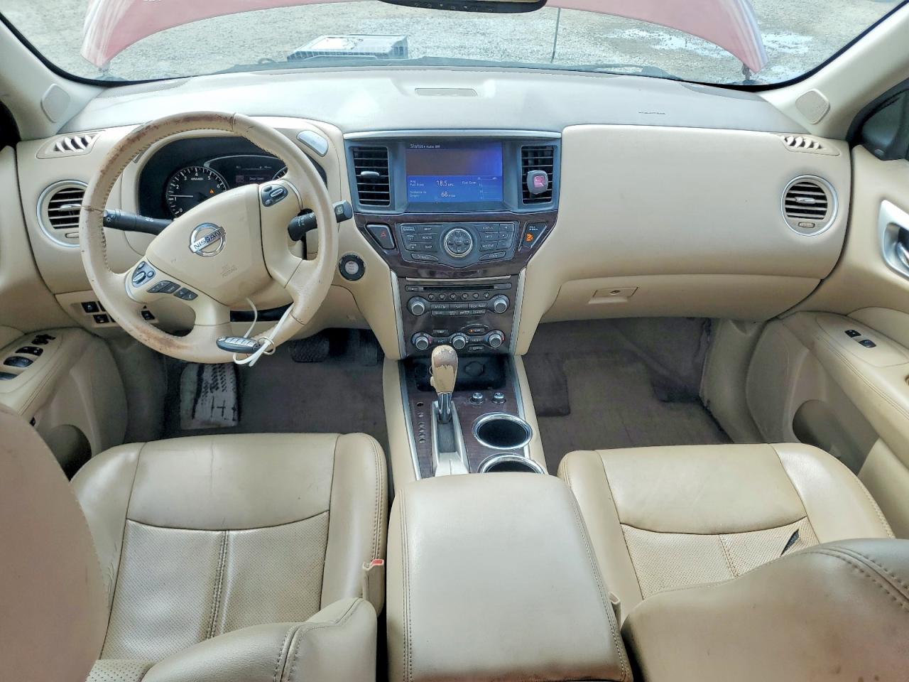 2015 Nissan Pathfinder Platinum Red vin: 5N1AR2MN8FC635773