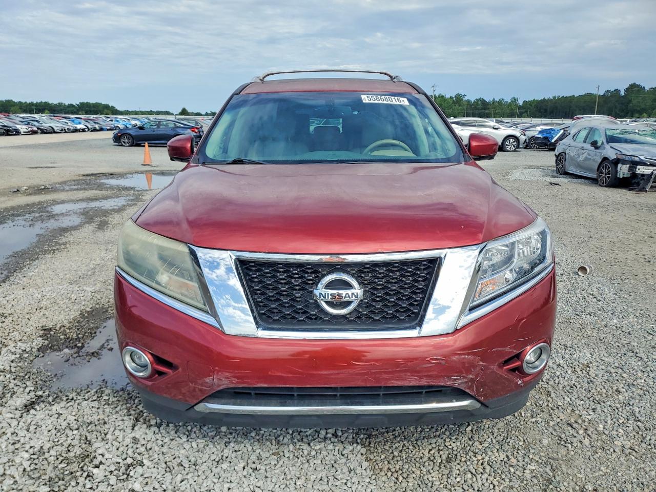 2015 Nissan Pathfinder Platinum Red vin: 5N1AR2MN8FC635773