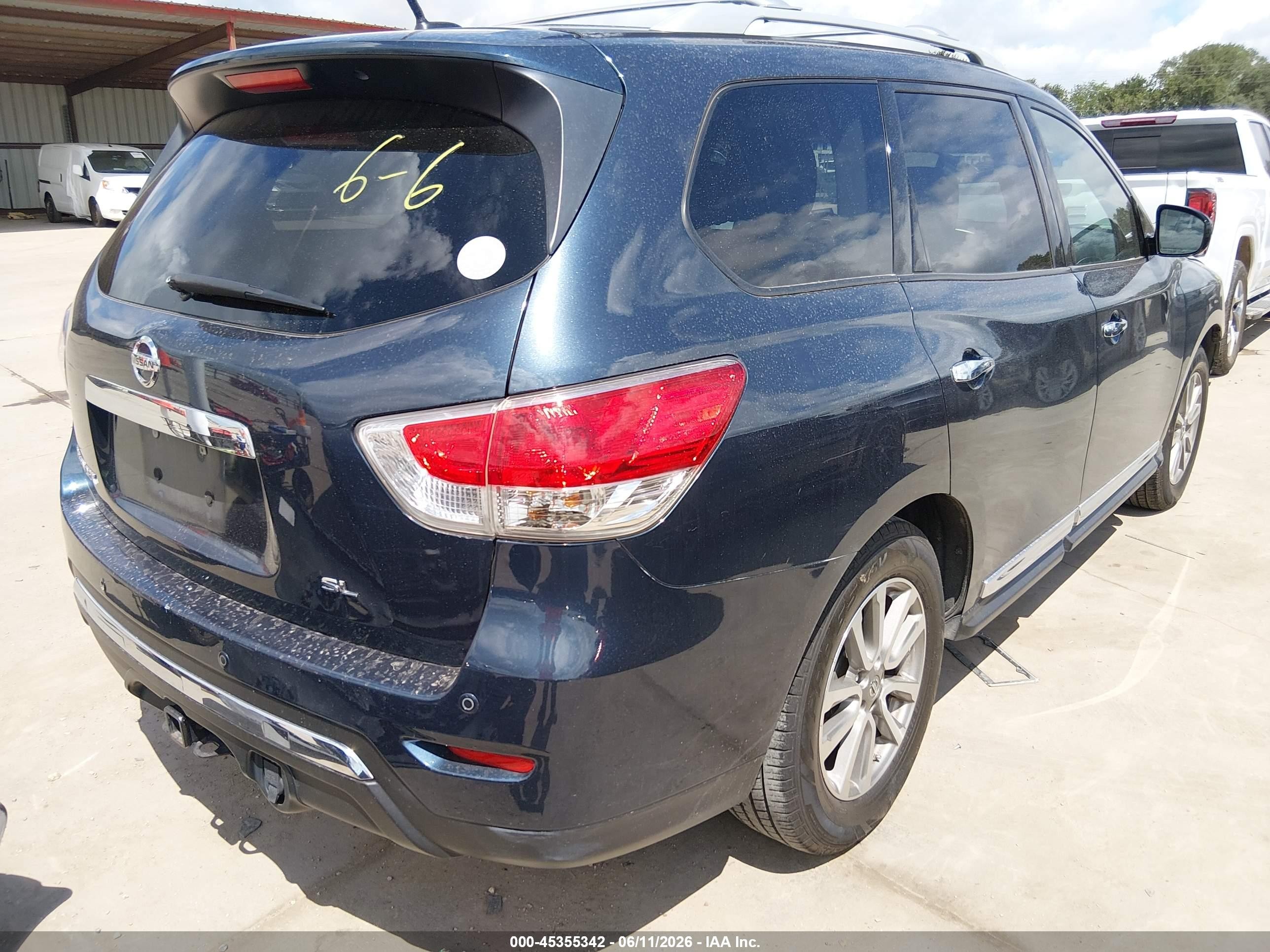 2015 Nissan Pathfinder Platinum/s/sl/sv Blue vin: 5N1AR2MN8FC654274