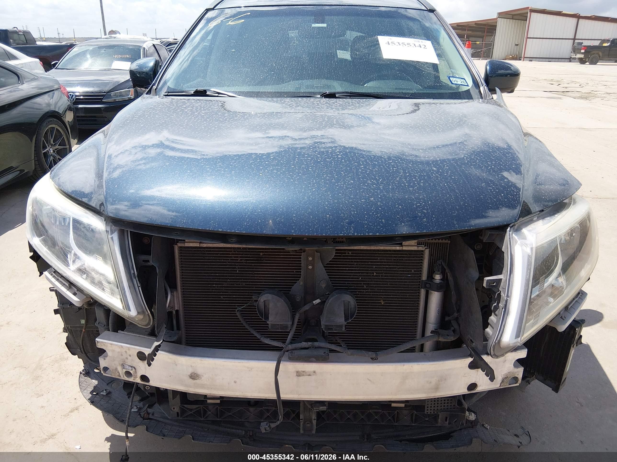 2015 Nissan Pathfinder Platinum/s/sl/sv Blue vin: 5N1AR2MN8FC654274
