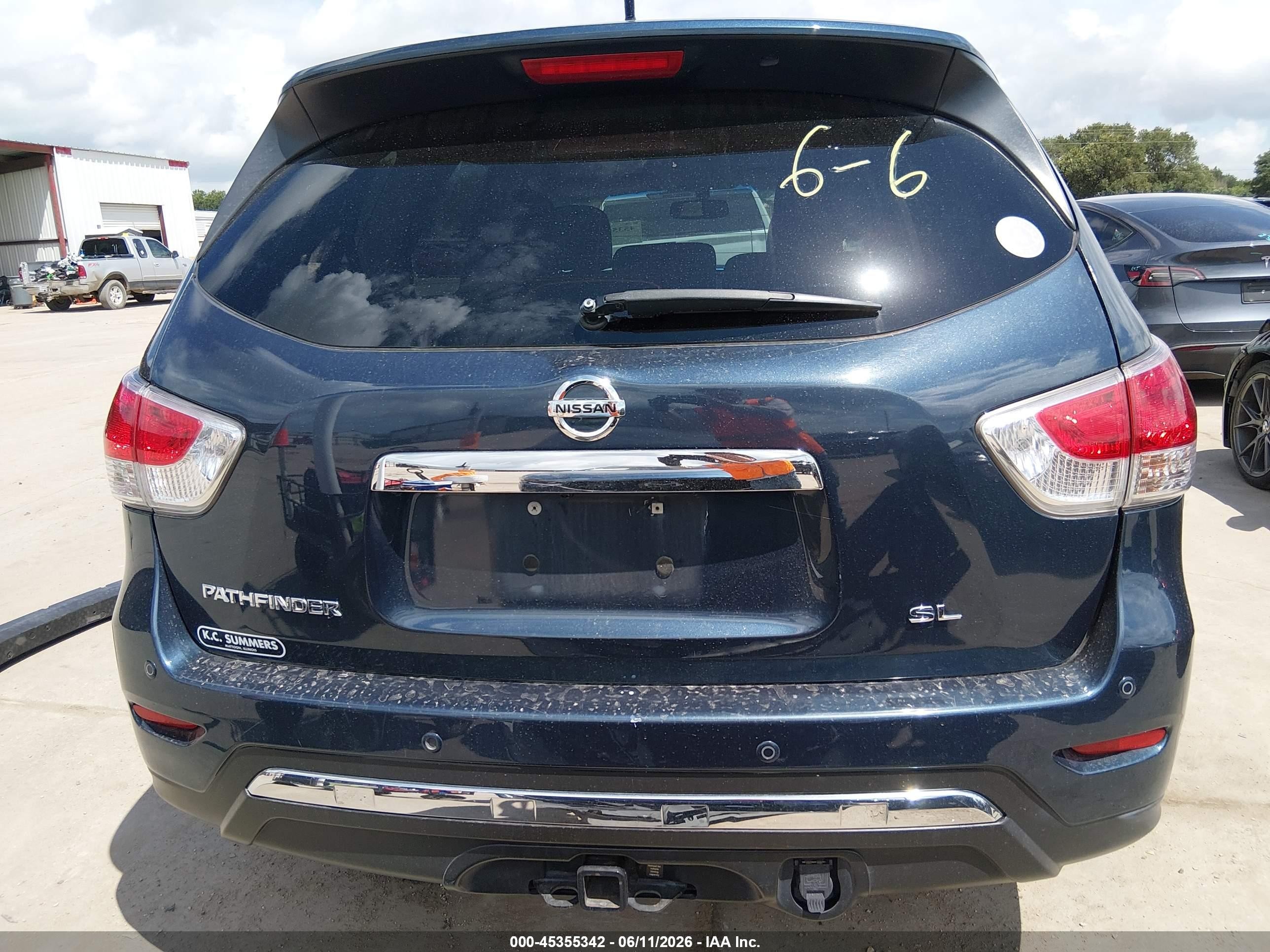 2015 Nissan Pathfinder Platinum/s/sl/sv Blue vin: 5N1AR2MN8FC654274