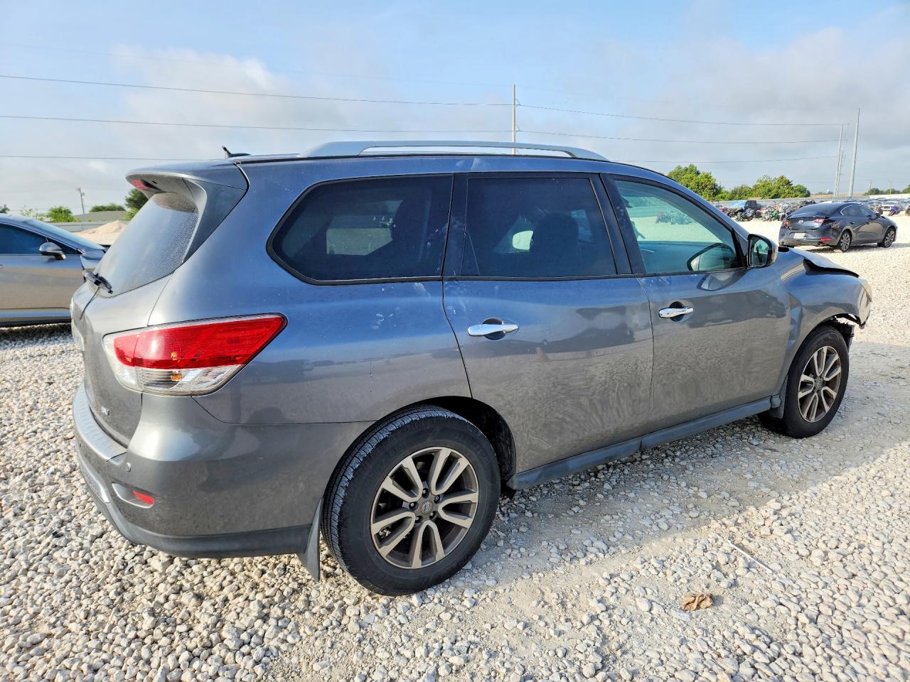 2015 Nissan Pathfinder Sv Gray vin: 5N1AR2MN8FC660351