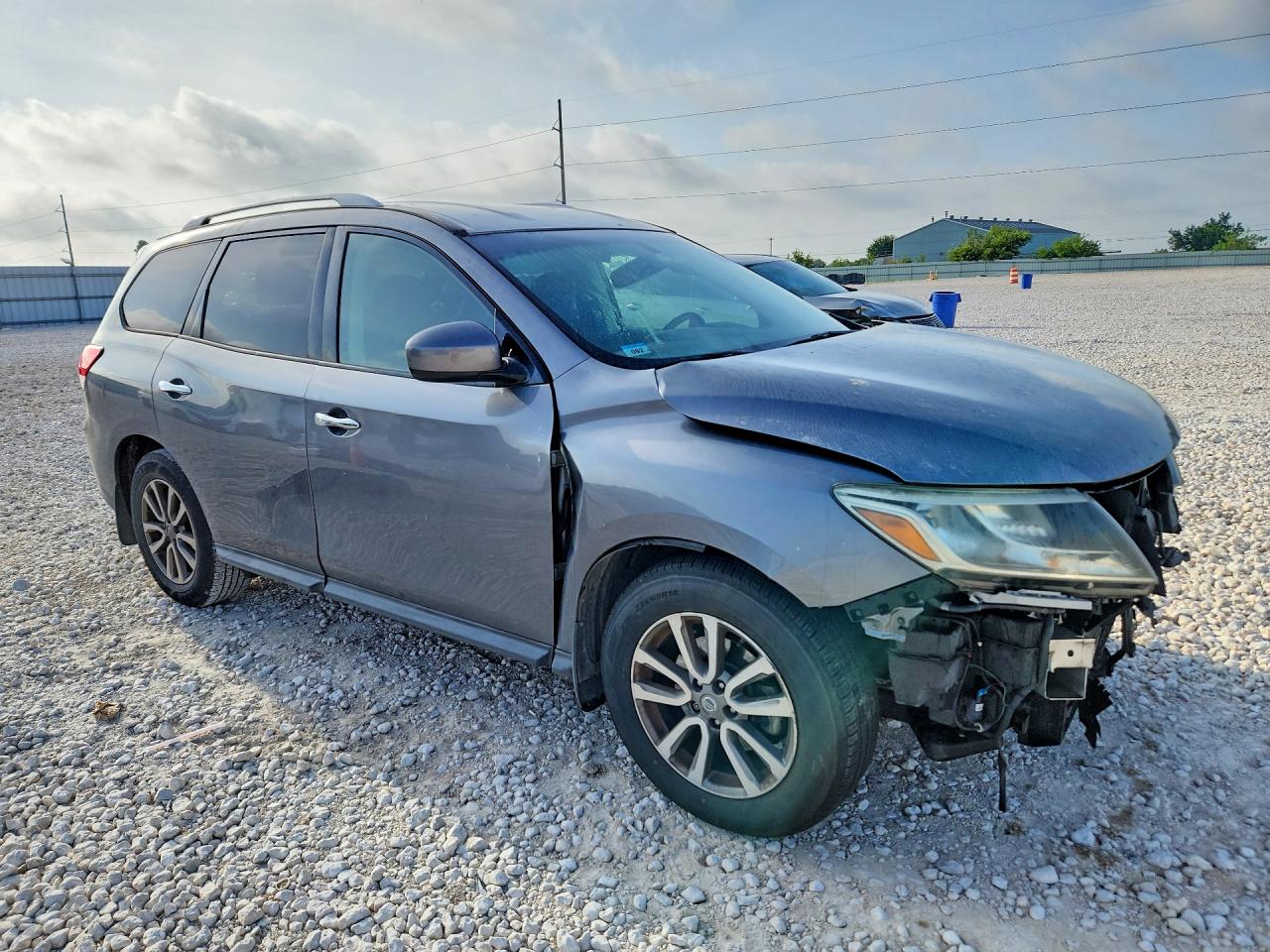 2015 Nissan Pathfinder Sv Gray vin: 5N1AR2MN8FC660351