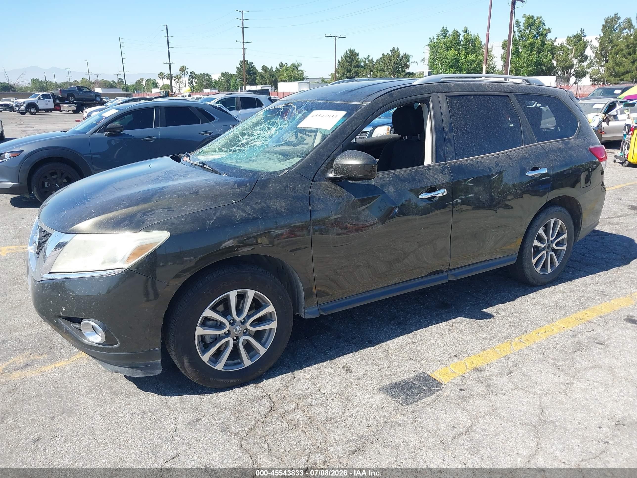 2015 Nissan Pathfinder Sv Черный vin: 5N1AR2MN8FC665274