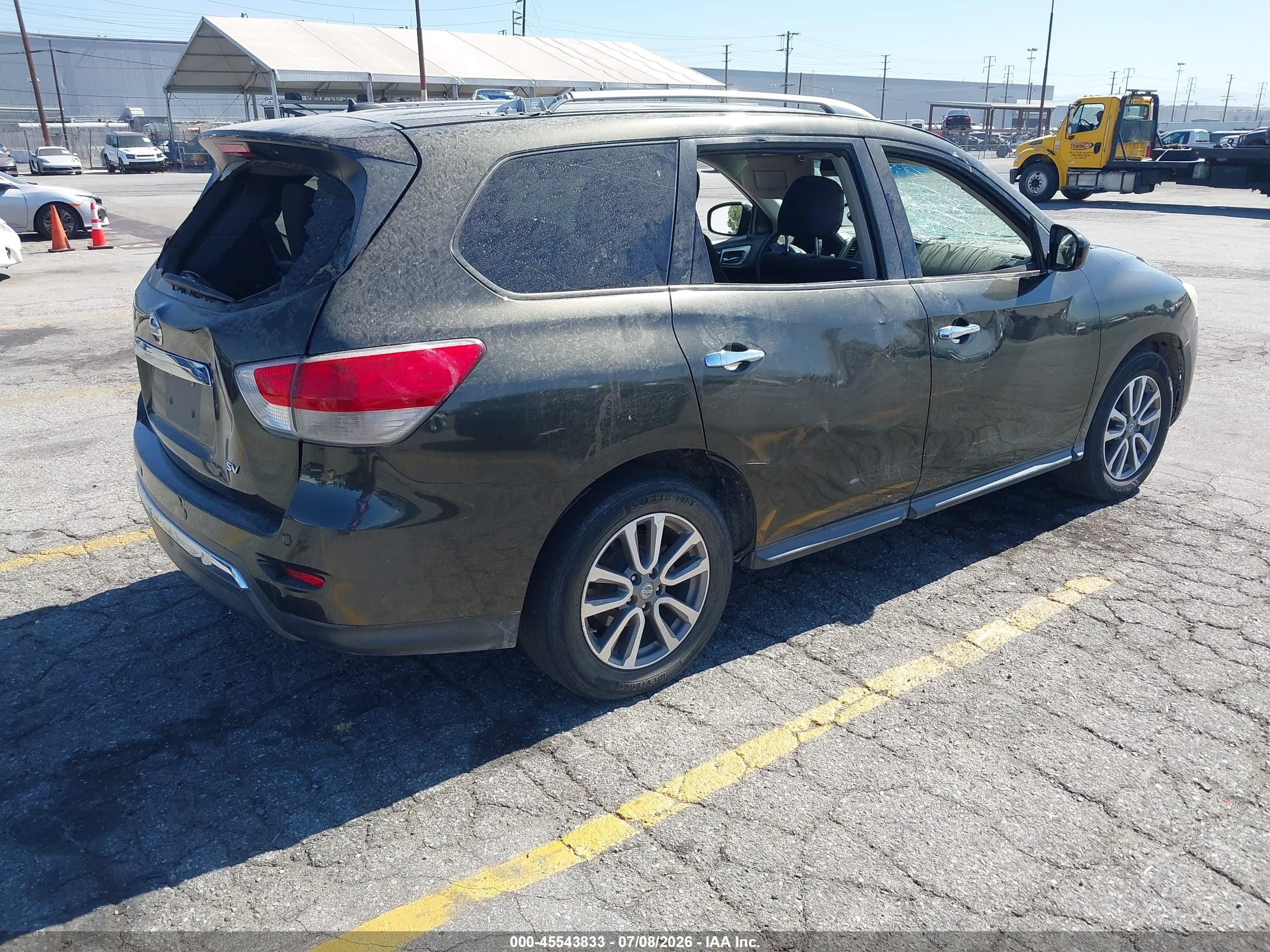 2015 Nissan Pathfinder Sv Черный vin: 5N1AR2MN8FC665274