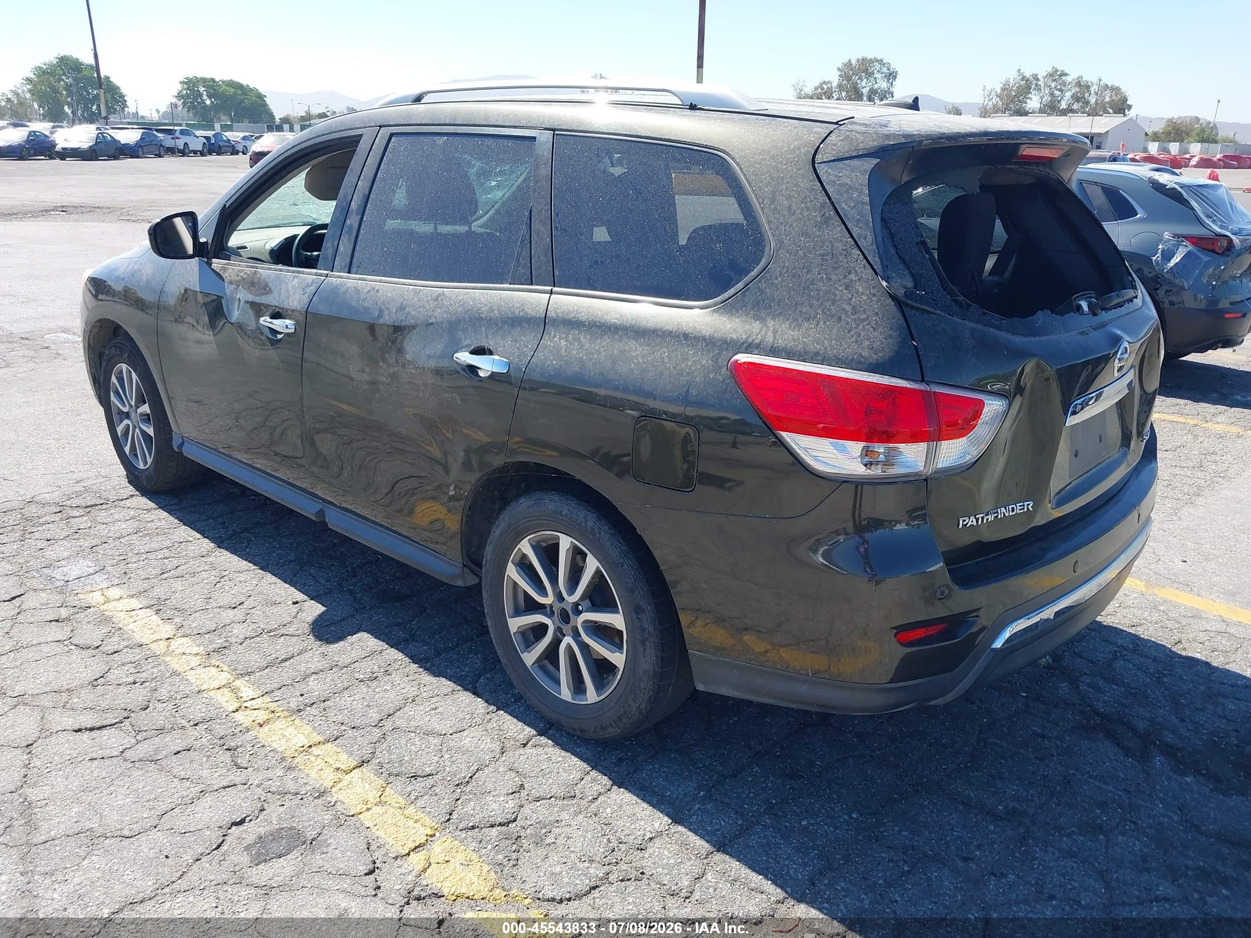 2015 Nissan Pathfinder Sv Черный vin: 5N1AR2MN8FC665274