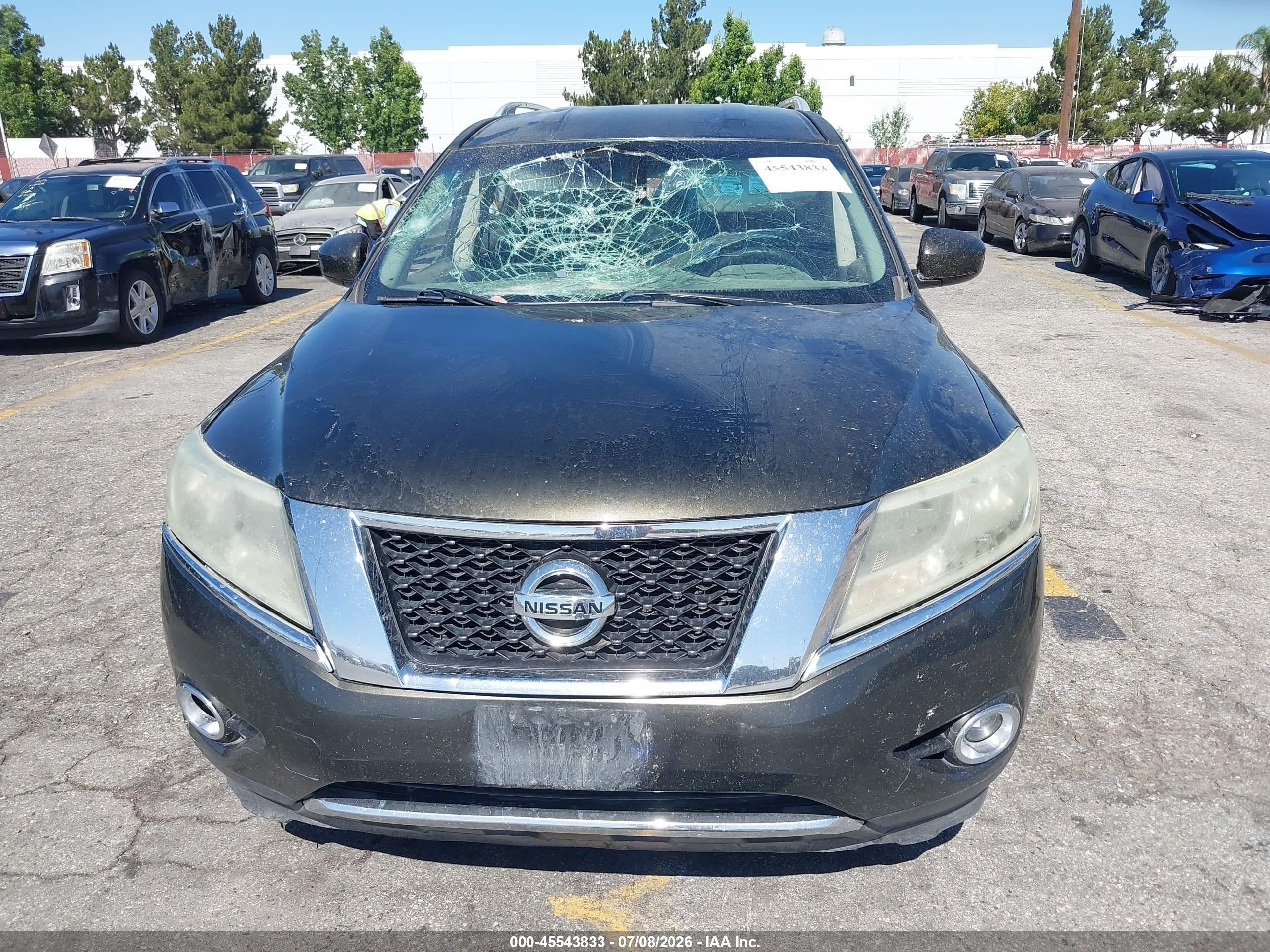 2015 Nissan Pathfinder Sv Черный vin: 5N1AR2MN8FC665274