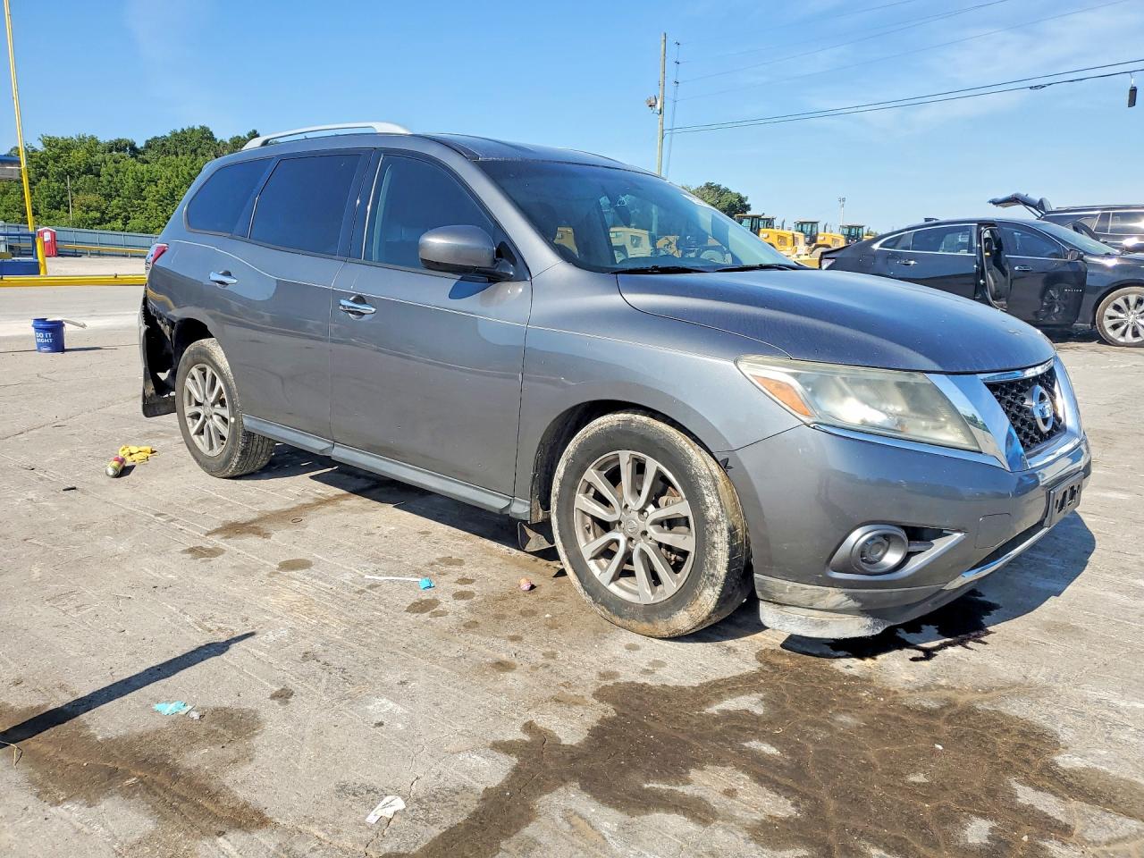 2015 Nissan Pathfinder S Gray vin: 5N1AR2MN8FC668112