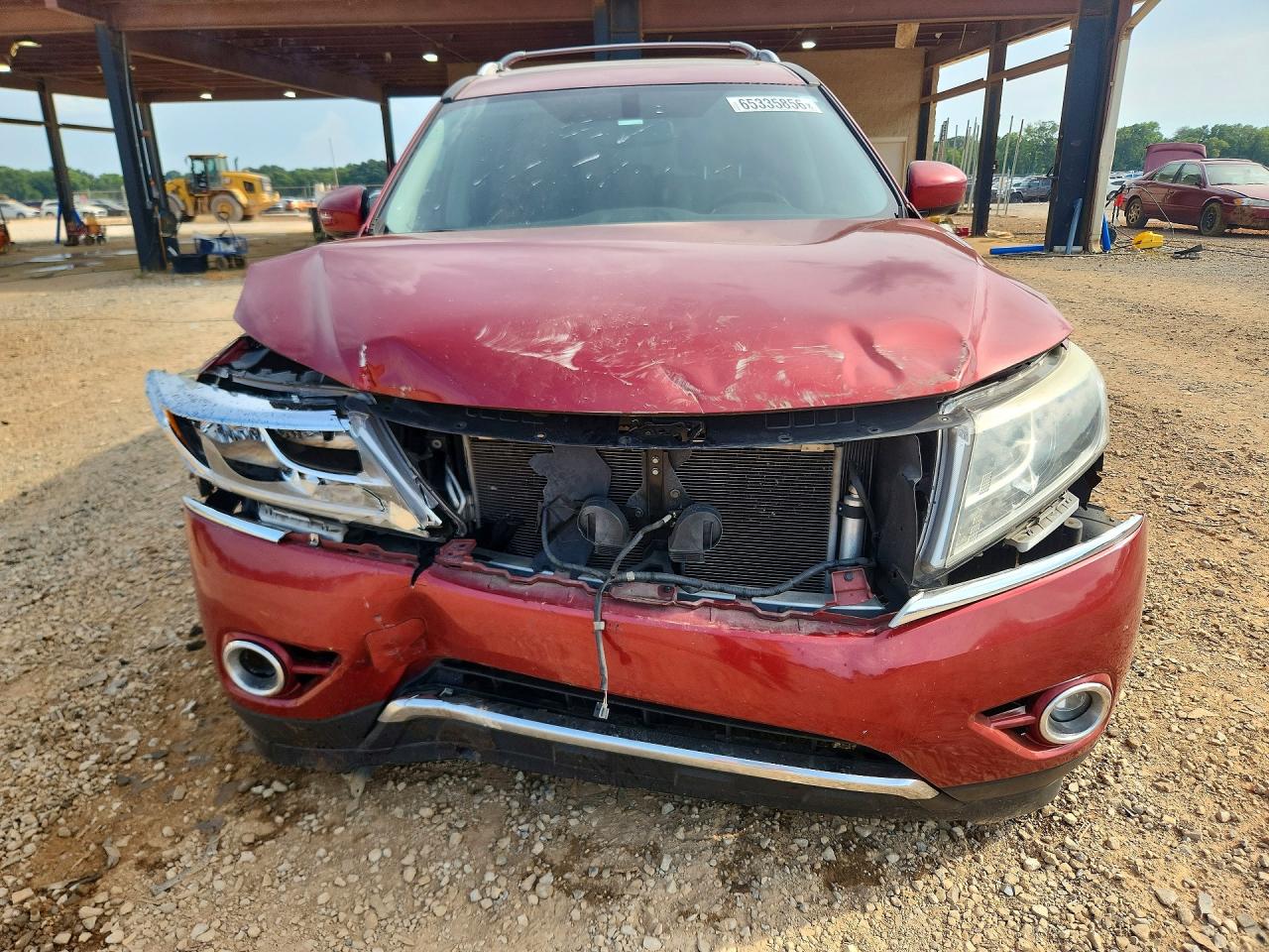 2015 Nissan Pathfinder S Red vin: 5N1AR2MN8FC687985