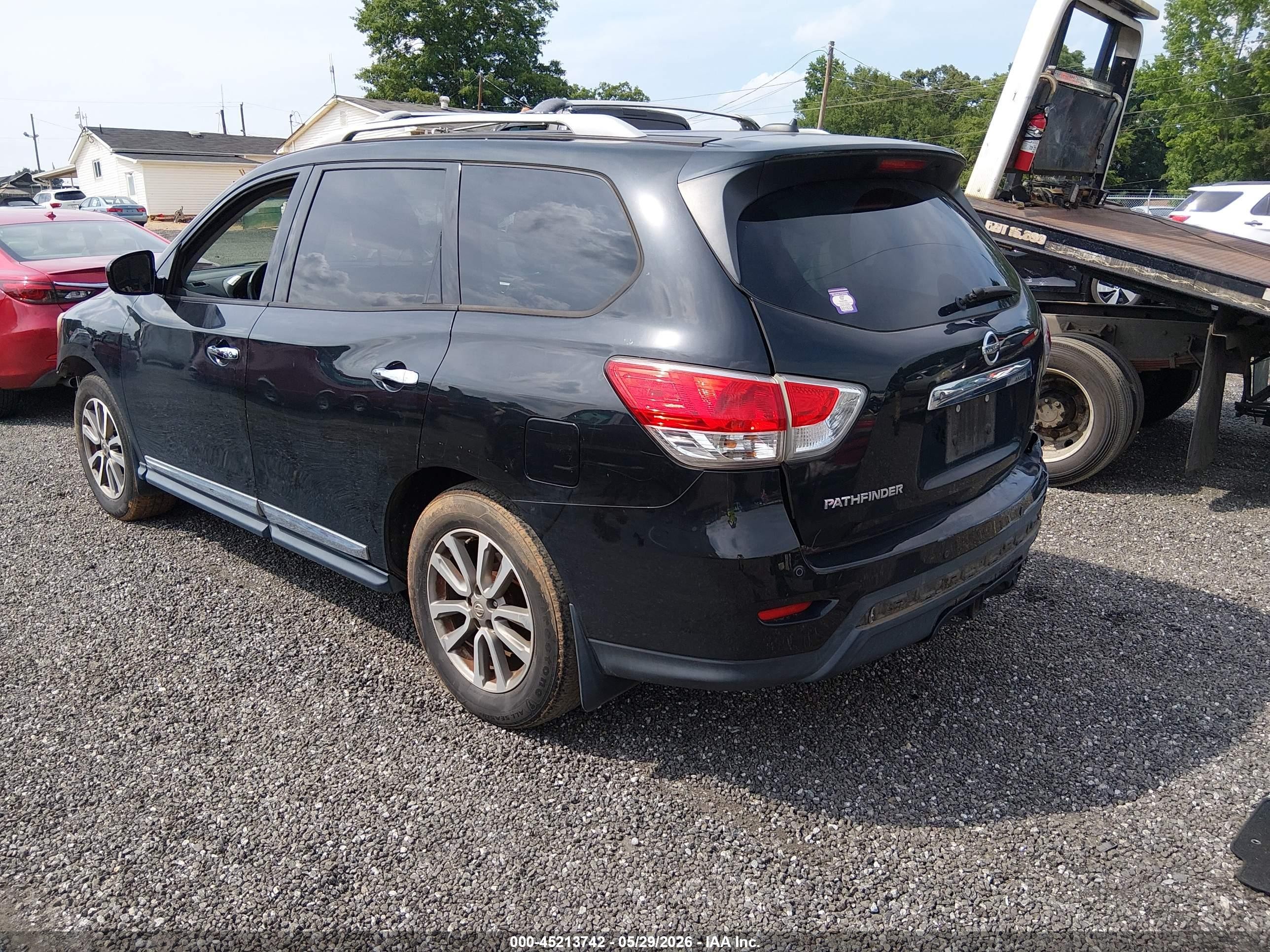 2015 Nissan Pathfinder Sl Black vin: 5N1AR2MN8FC690191