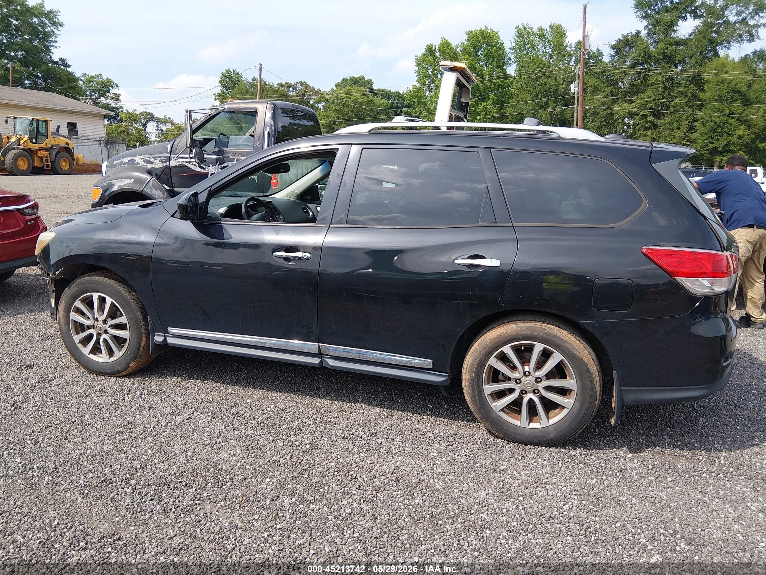 2015 Nissan Pathfinder Sl Black vin: 5N1AR2MN8FC690191