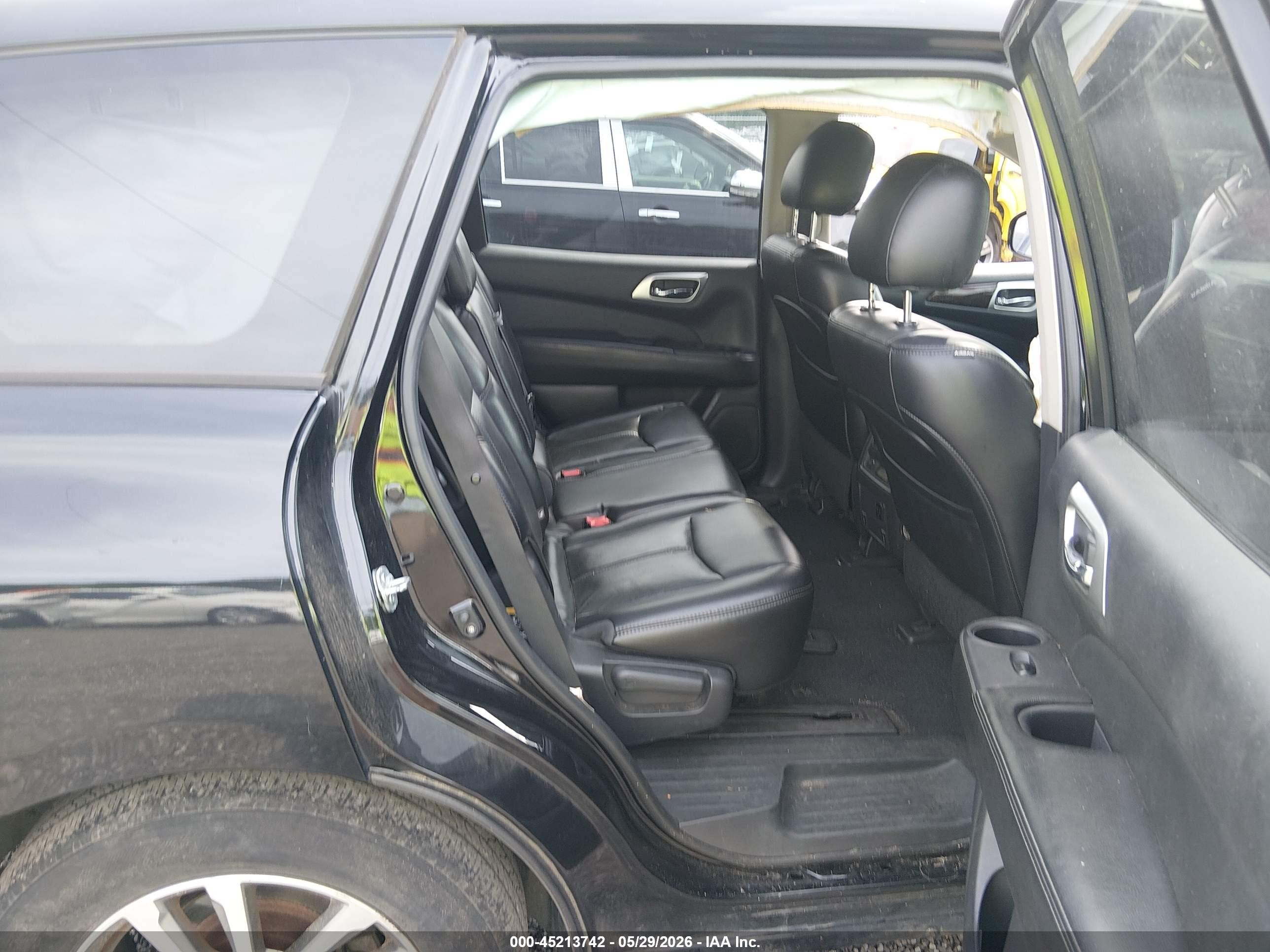 2015 Nissan Pathfinder Sl Black vin: 5N1AR2MN8FC690191