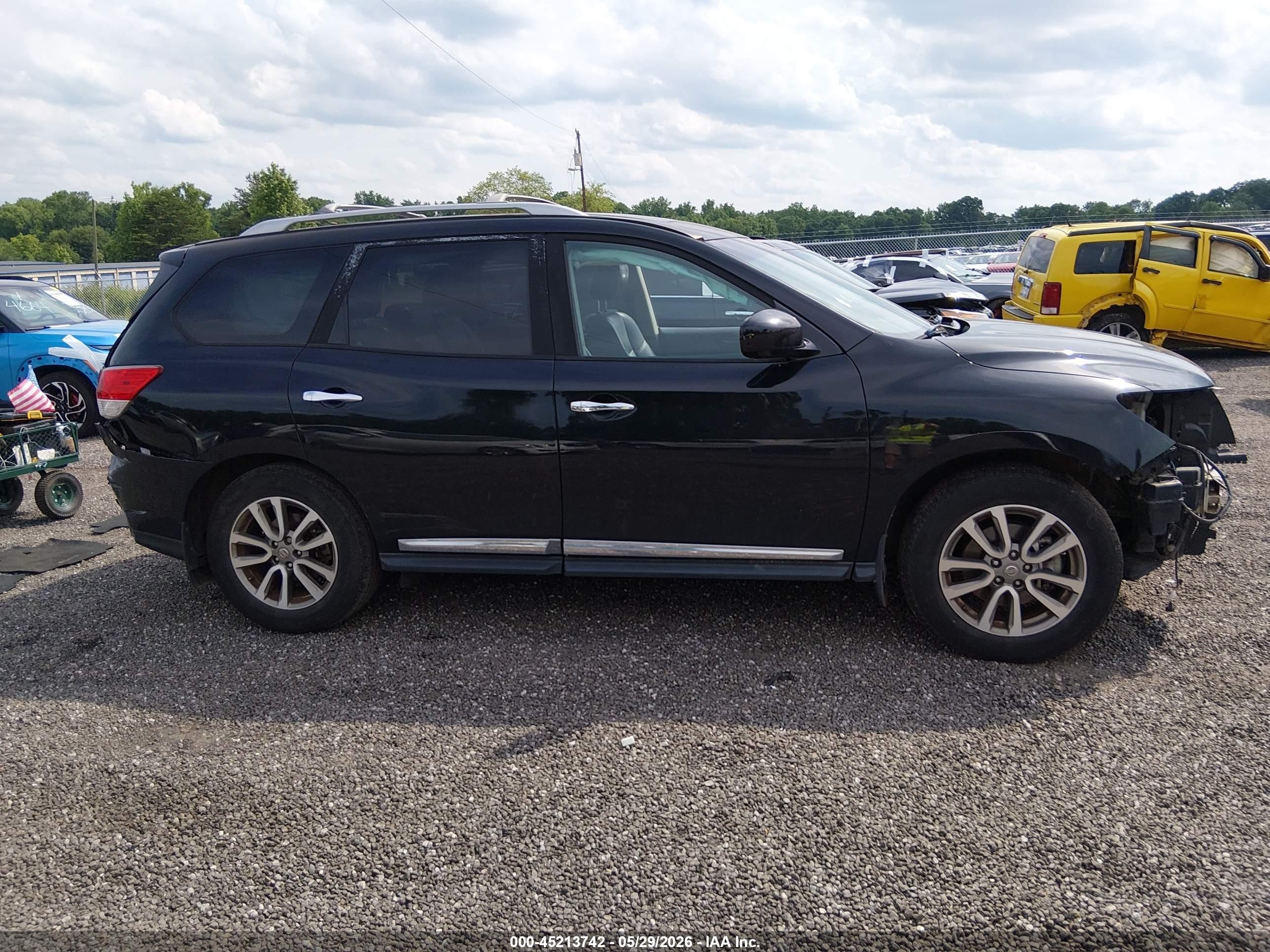 2015 Nissan Pathfinder Sl Black vin: 5N1AR2MN8FC690191