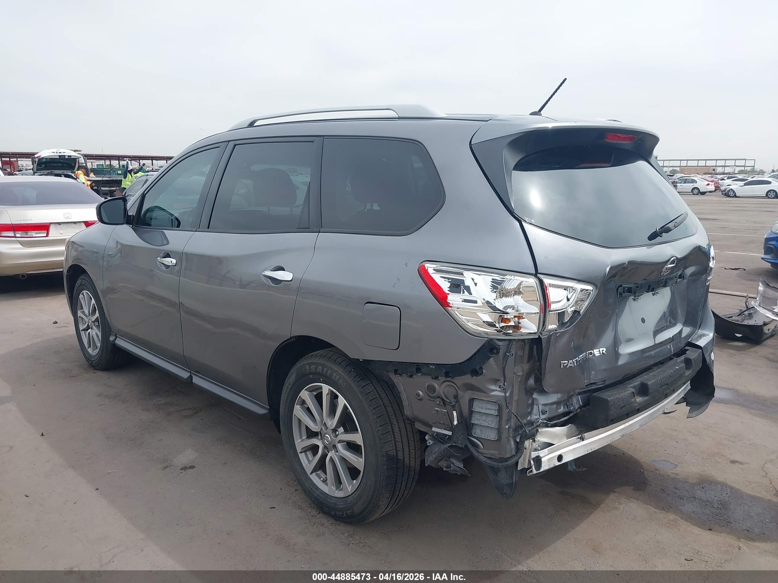 2016 Nissan Pathfinder S Gray vin: 5N1AR2MN8GC656558