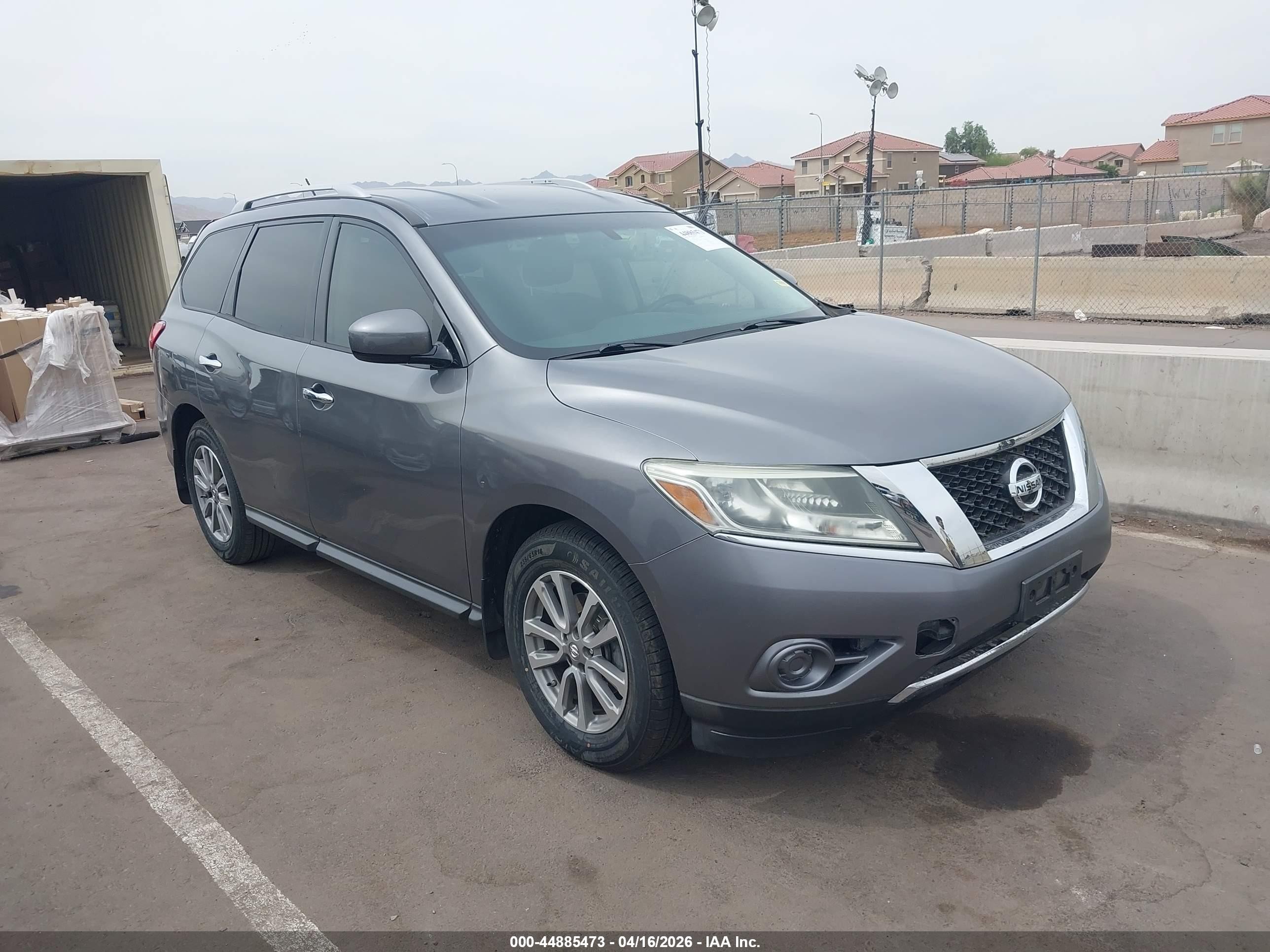 2016 Nissan Pathfinder S Gray vin: 5N1AR2MN8GC656558
