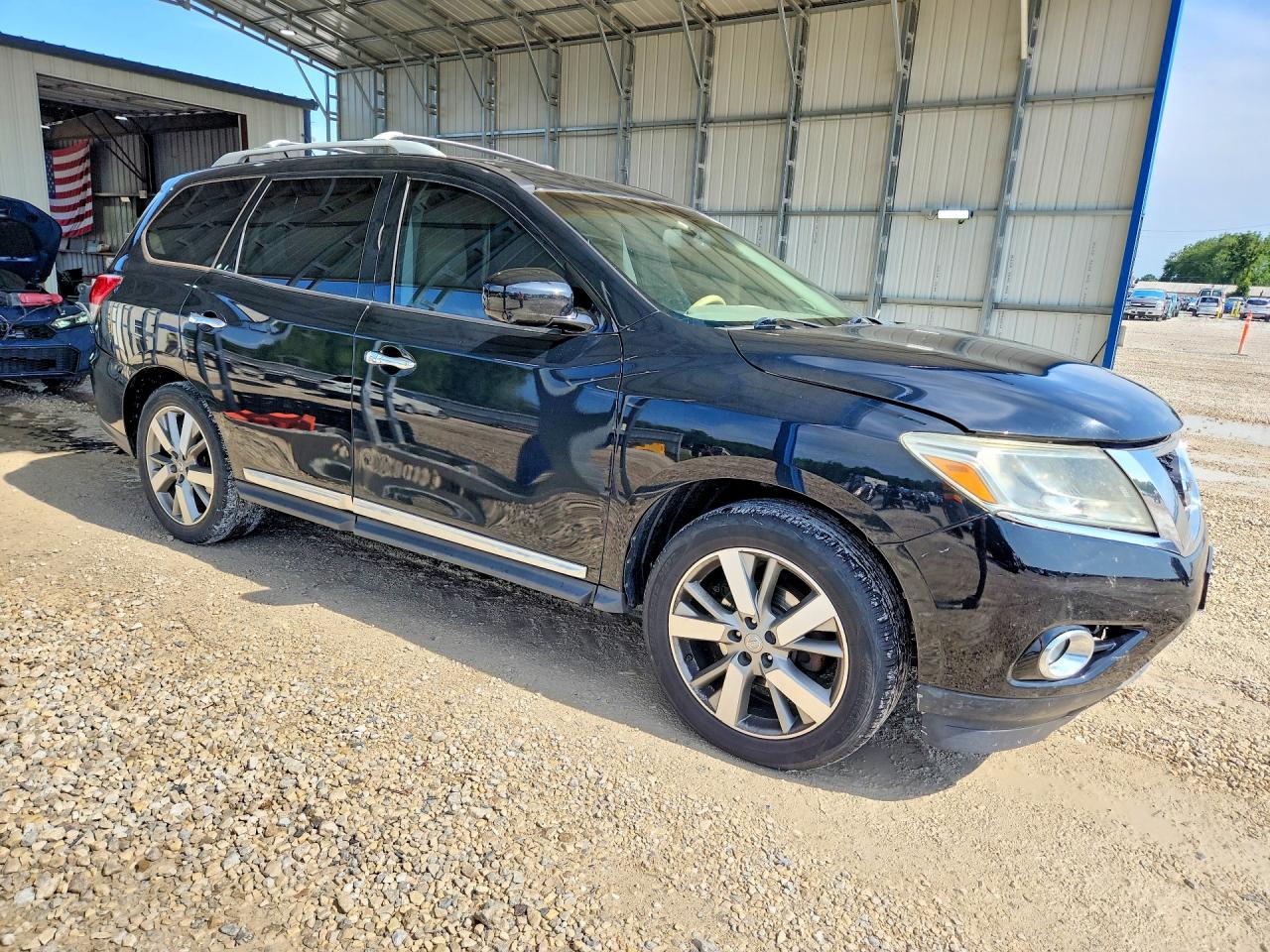 2013 Nissan Pathfinder S Black vin: 5N1AR2MN9DC608837