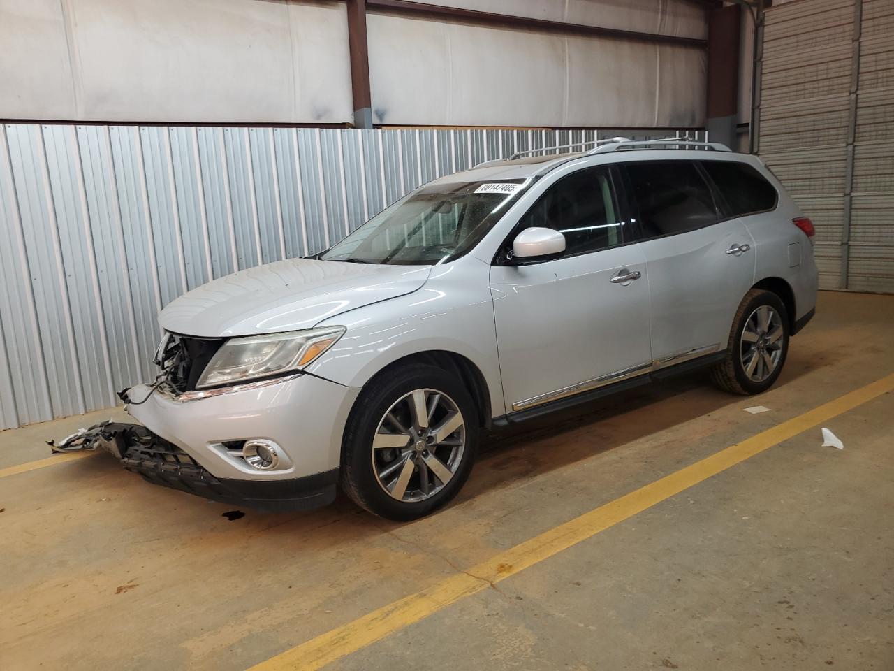 2013 Nissan Pathfinder S Gray vin: 5N1AR2MN9DC609082