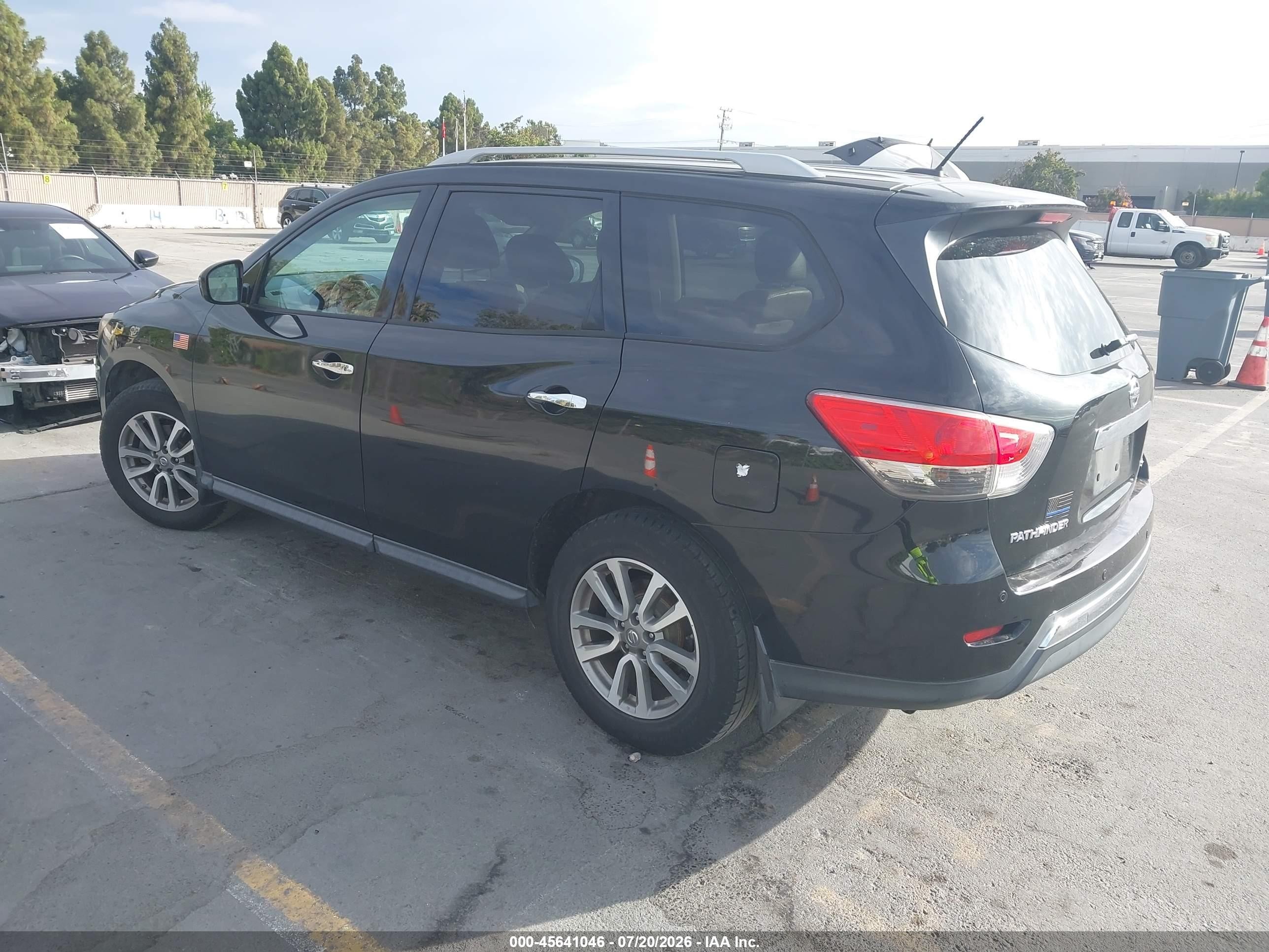 2013 Nissan Pathfinder Sv Black vin: 5N1AR2MN9DC612659