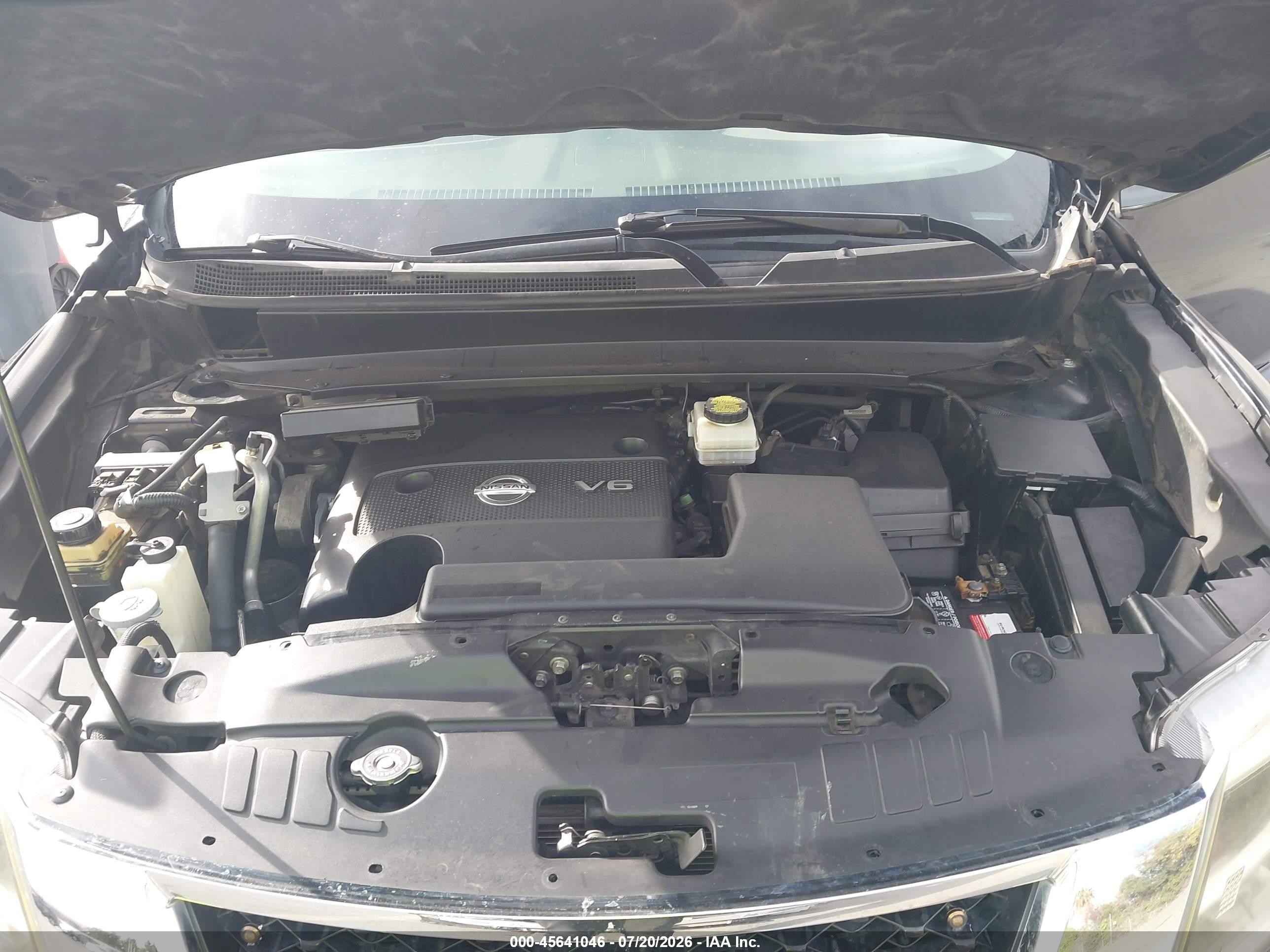 2013 Nissan Pathfinder Sv Black vin: 5N1AR2MN9DC612659