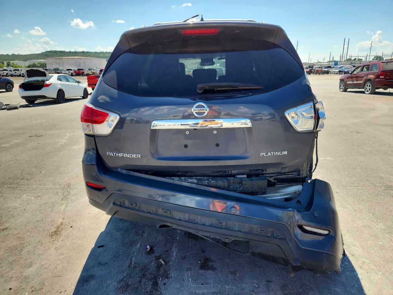 2013 Nissan Pathfinder S/sv/sl/platinum Gray vin: 5N1AR2MN9DC624682
