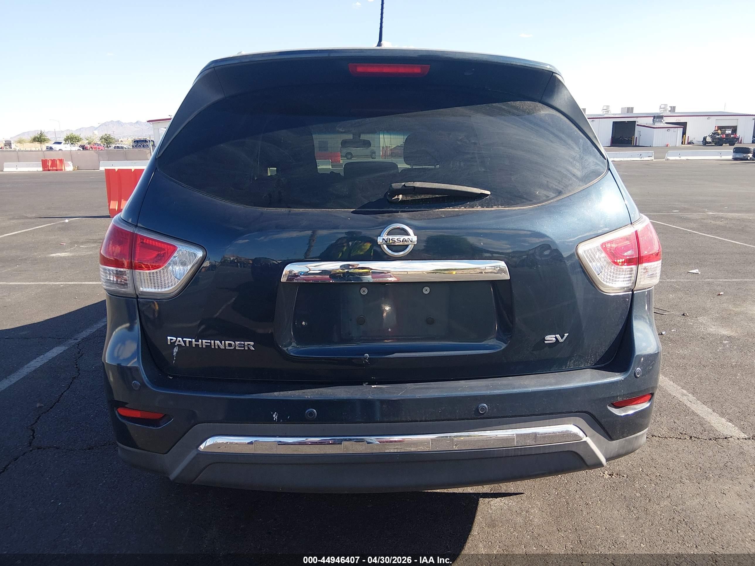 2013 Nissan Pathfinder Sv Blue vin: 5N1AR2MN9DC642406
