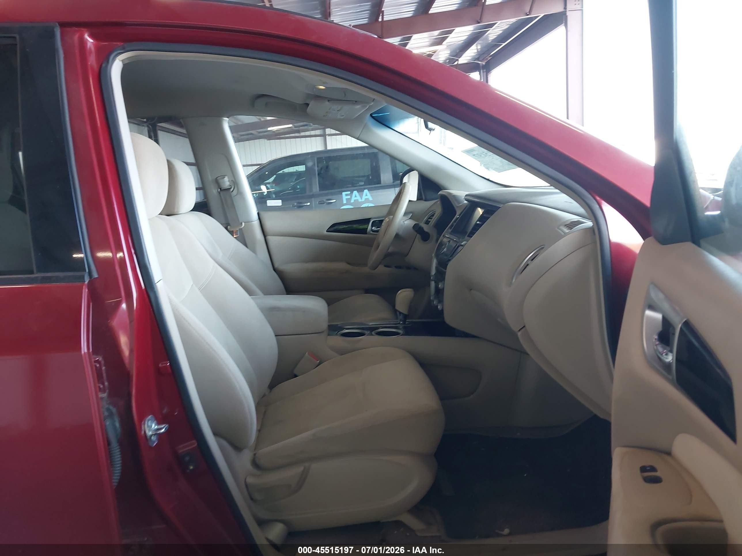 2013 Nissan Pathfinder Sv Red vin: 5N1AR2MN9DC648304