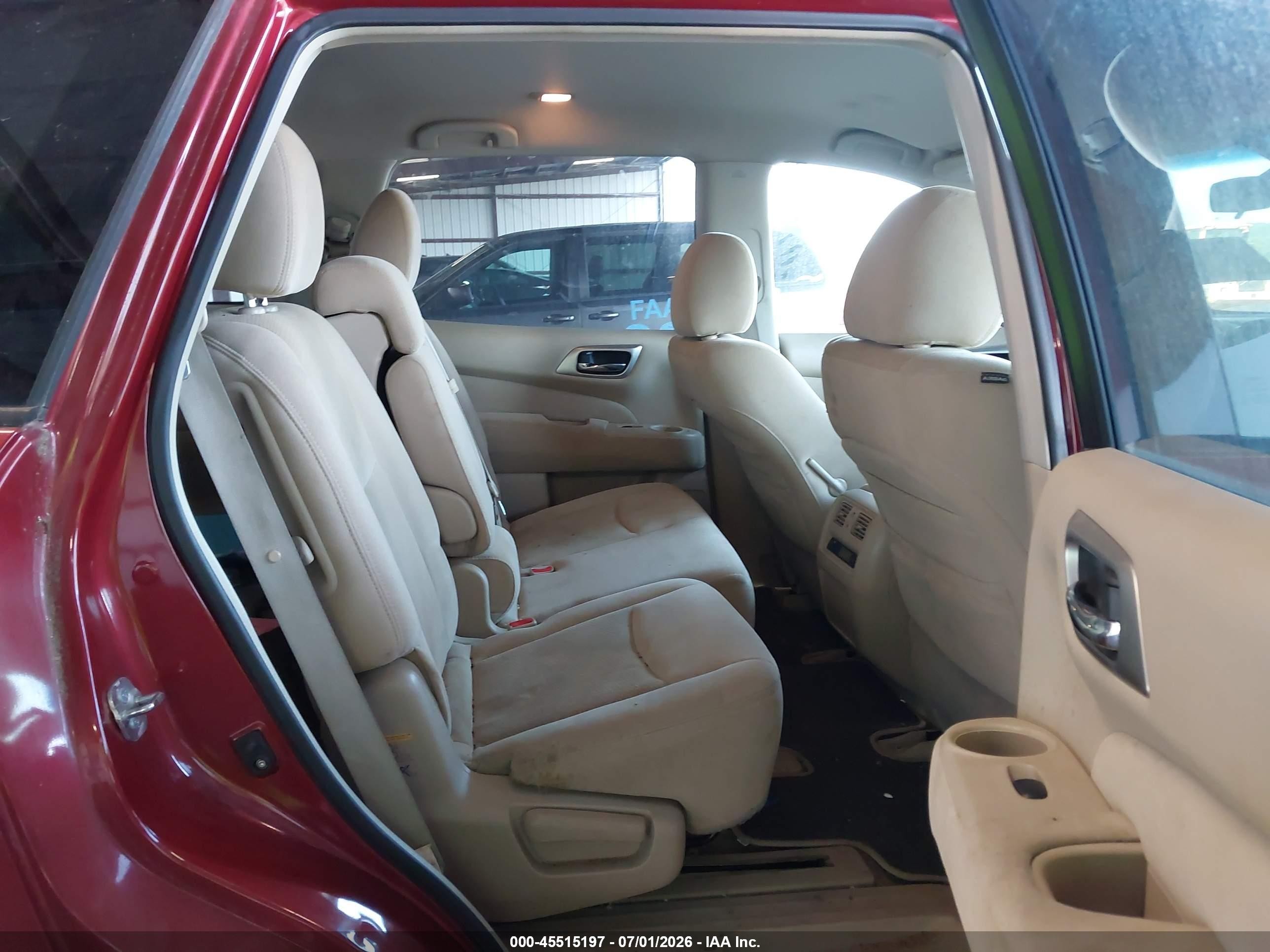 2013 Nissan Pathfinder Sv Red vin: 5N1AR2MN9DC648304