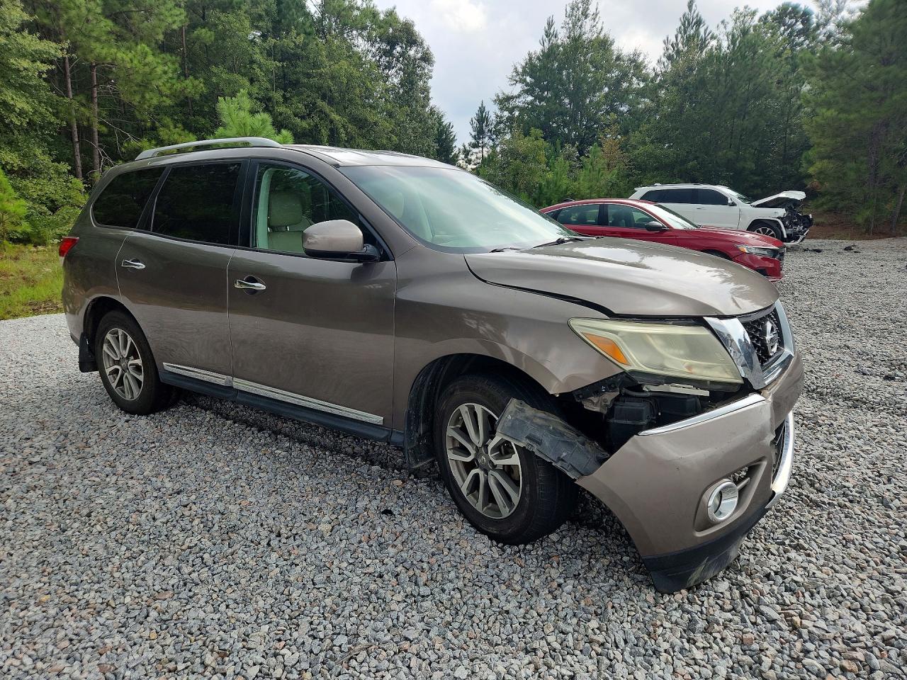 2013 Nissan Pathfinder S Tan vin: 5N1AR2MN9DC666849