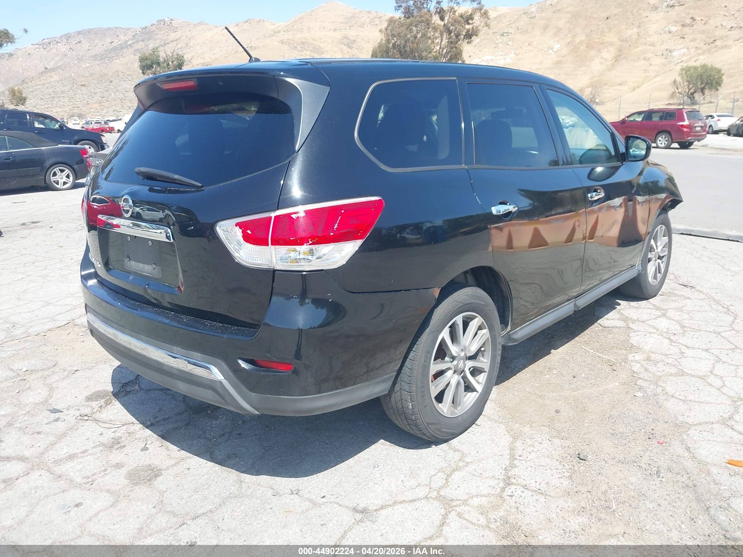 2013 Nissan Pathfinder S Black vin: 5N1AR2MN9DC669606
