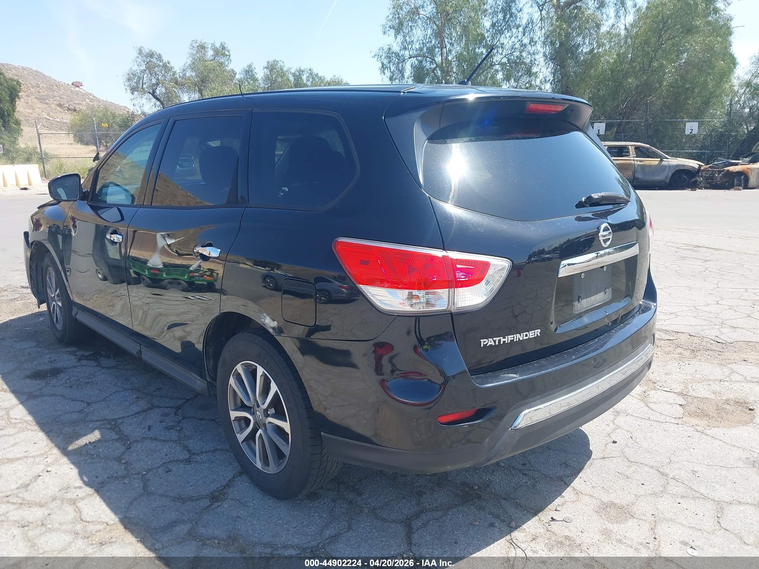 2013 Nissan Pathfinder S Black vin: 5N1AR2MN9DC669606