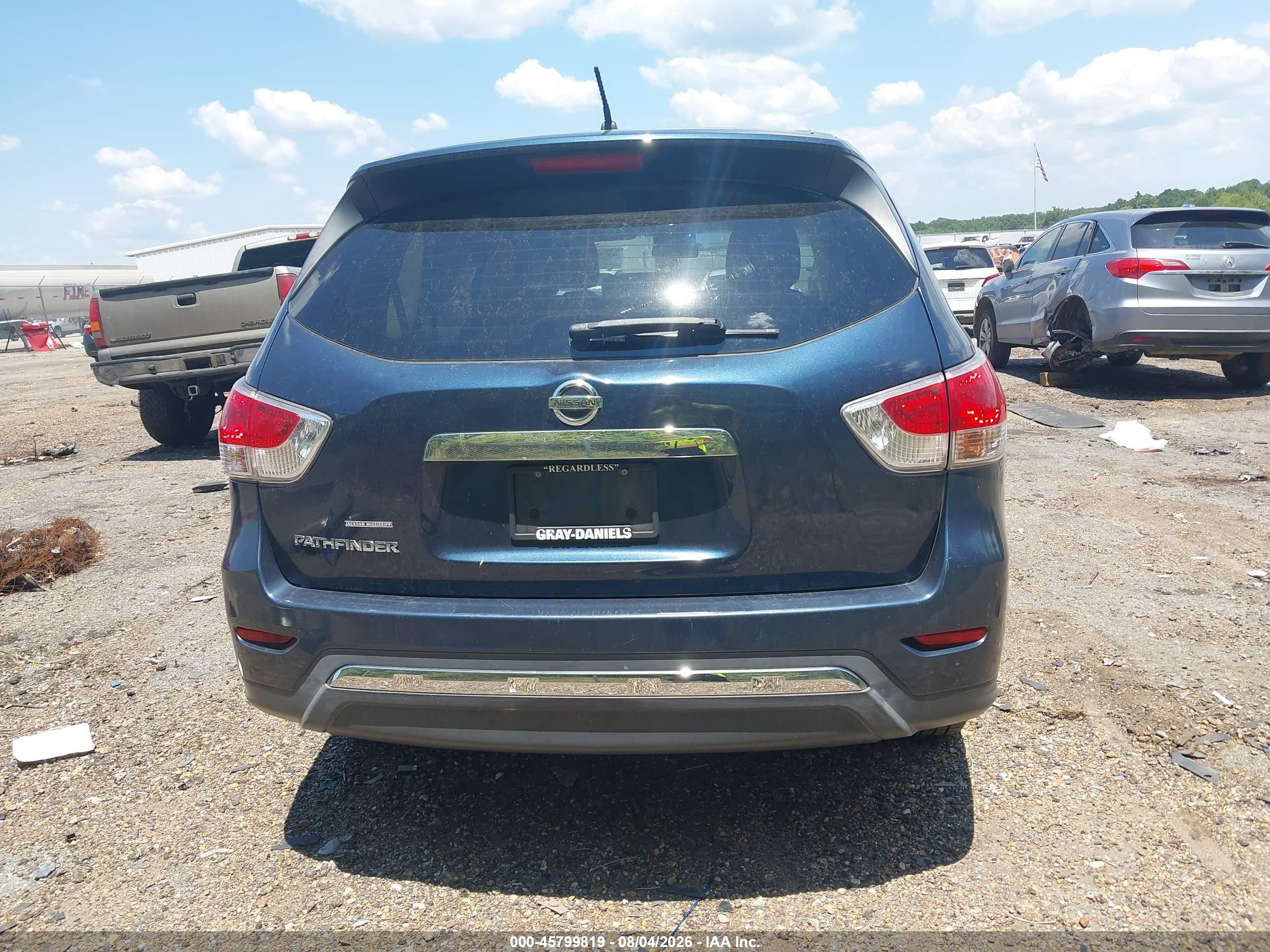 2013 Nissan Pathfinder S Blue vin: 5N1AR2MN9DC670934
