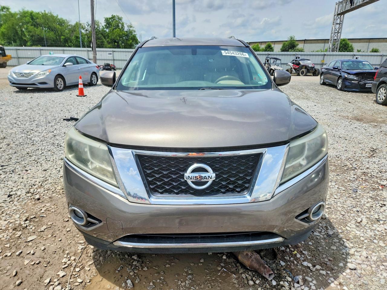 2013 Nissan Pathfinder S Gray vin: 5N1AR2MN9DC671288