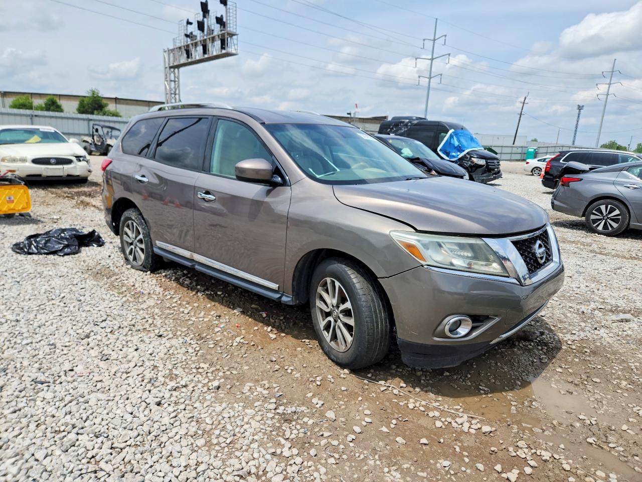 2013 Nissan Pathfinder S Gray vin: 5N1AR2MN9DC671288