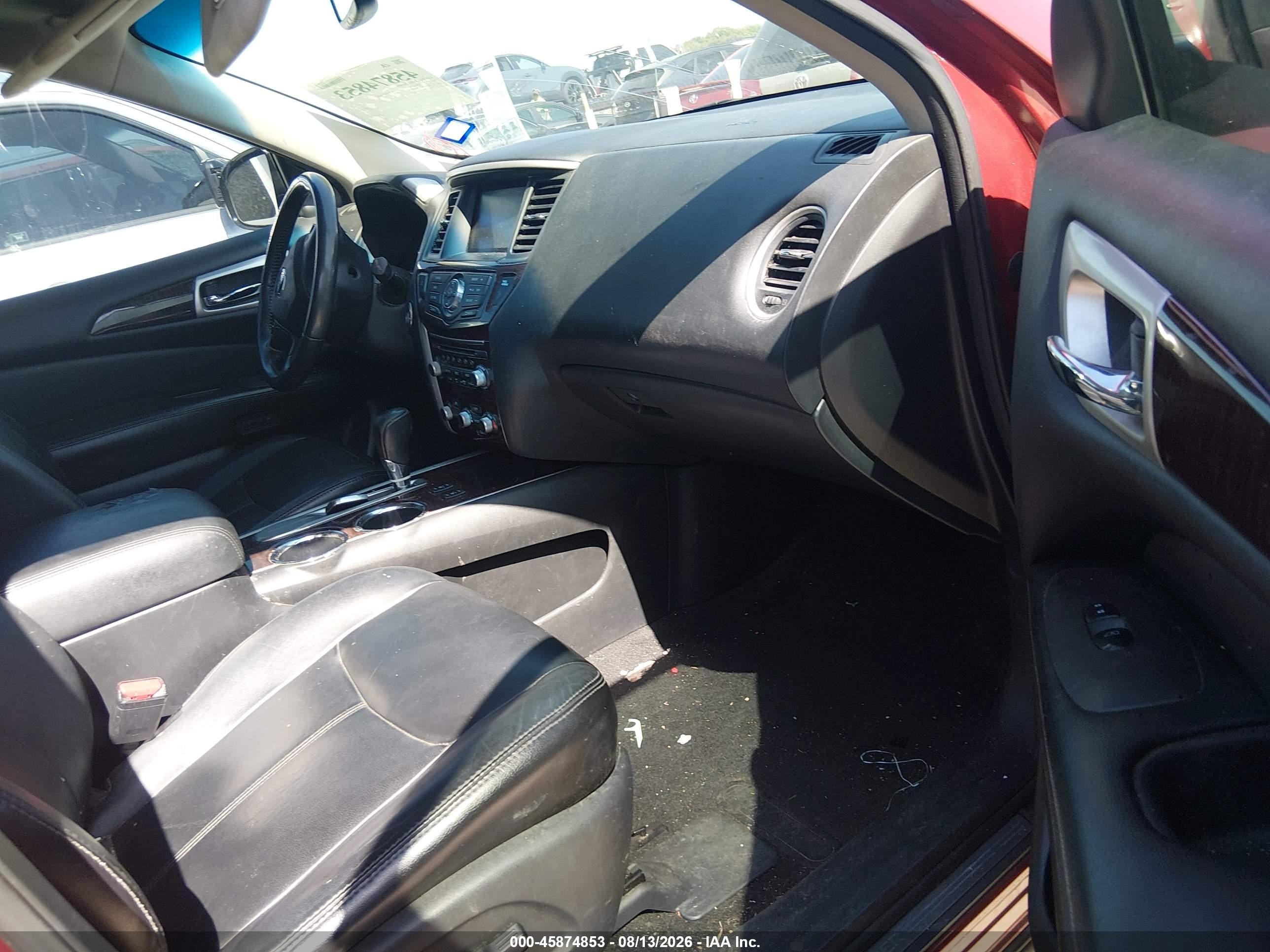 2013 Nissan Pathfinder Sl Red vin: 5N1AR2MN9DC681979