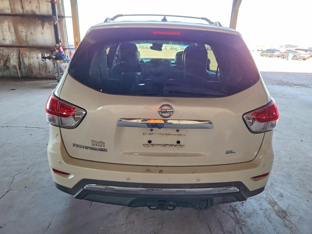 2014 Nissan Pathfinder Sl White vin: 5N1AR2MN9EC618768