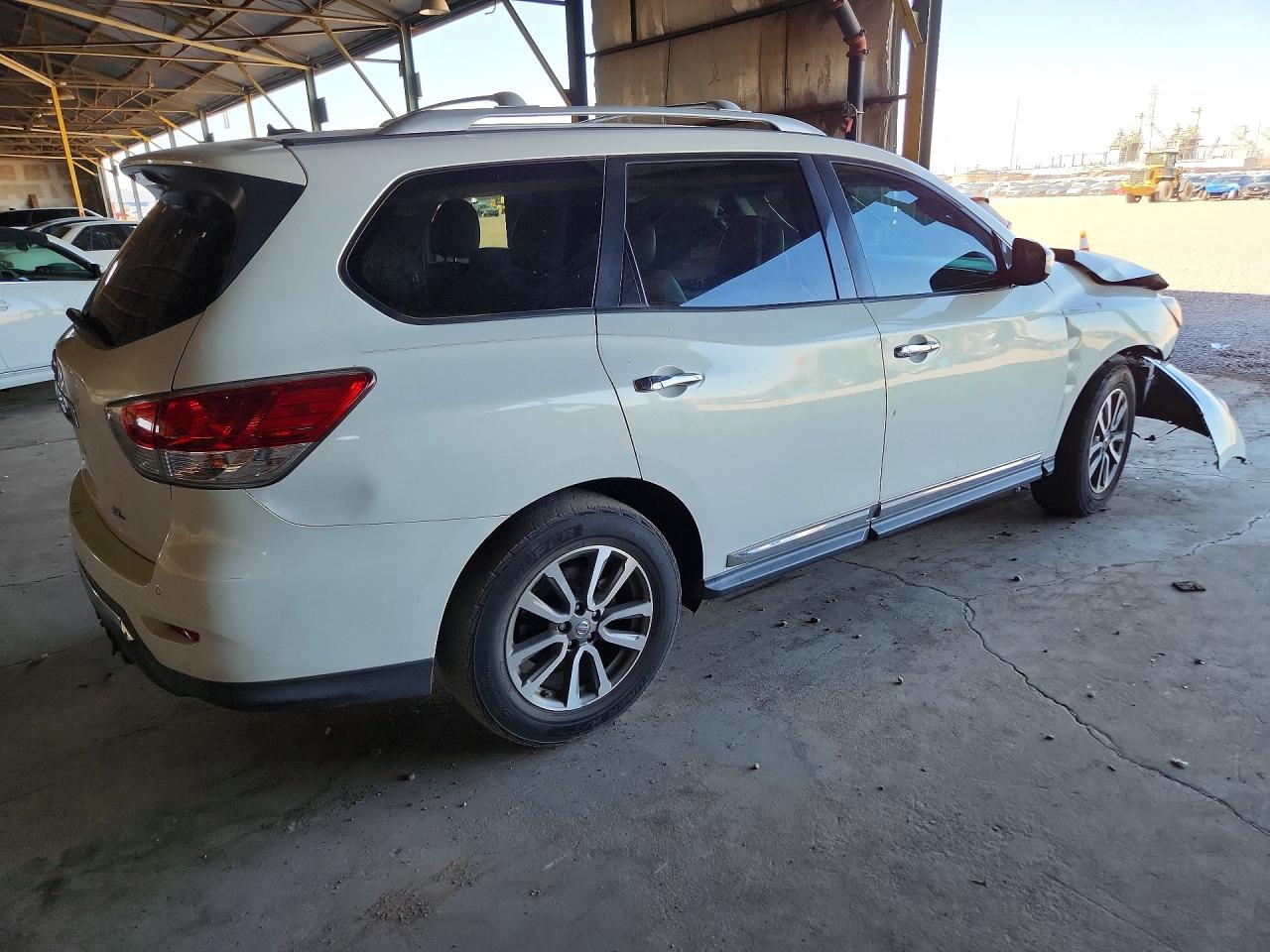 2014 Nissan Pathfinder Sl White vin: 5N1AR2MN9EC618768