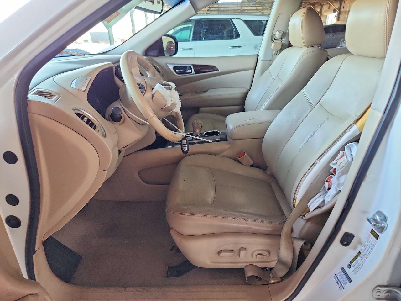 2014 Nissan Pathfinder Sl White vin: 5N1AR2MN9EC618768