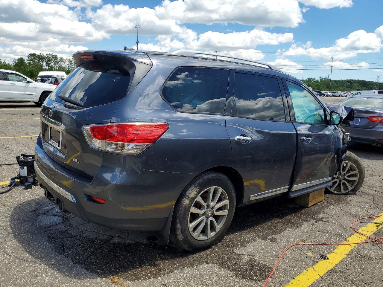 2014 Nissan Pathfinder S Gray vin: 5N1AR2MN9EC627602