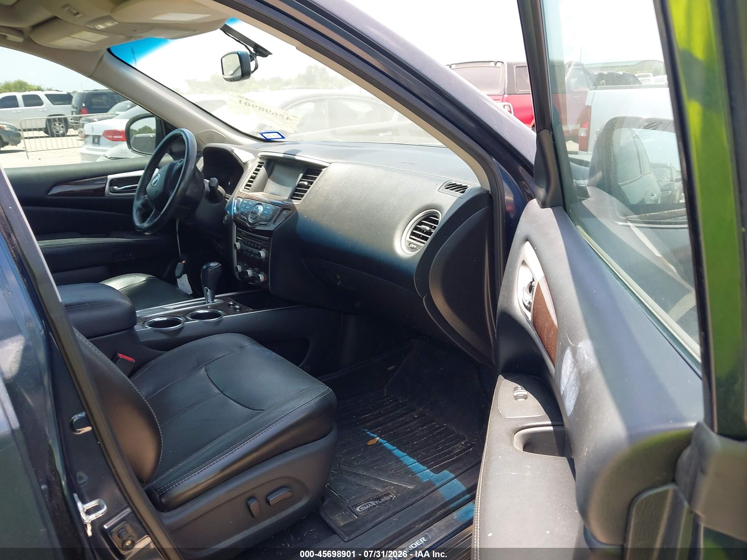 2014 Nissan Pathfinder Platinum Blue vin: 5N1AR2MN9EC636588