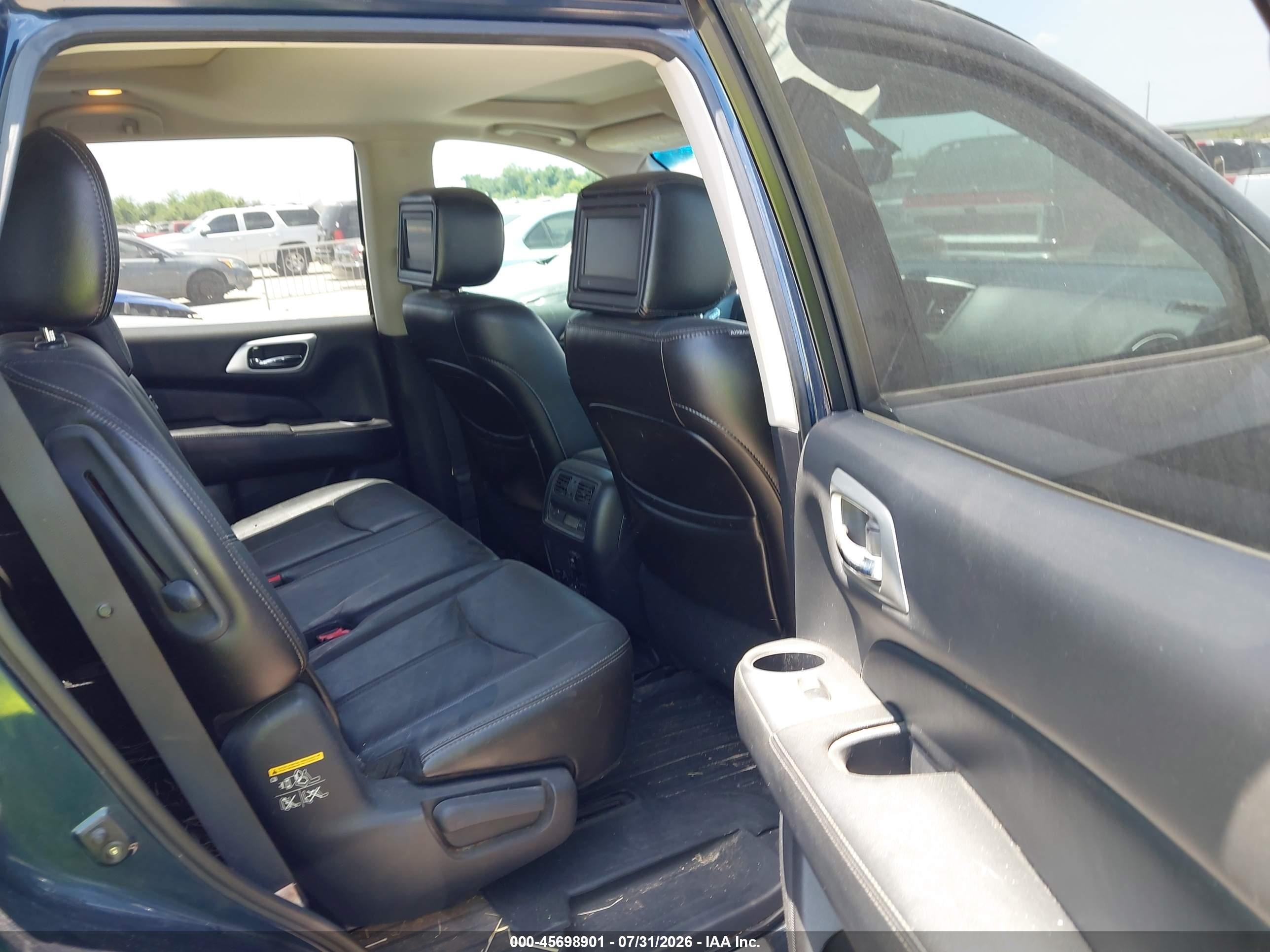 2014 Nissan Pathfinder Platinum Blue vin: 5N1AR2MN9EC636588