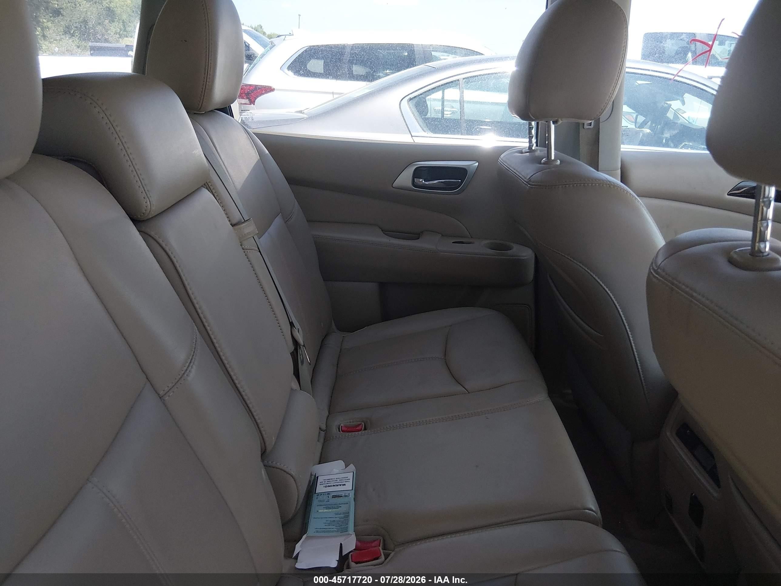 2014 Nissan Pathfinder Sl White vin: 5N1AR2MN9EC640964