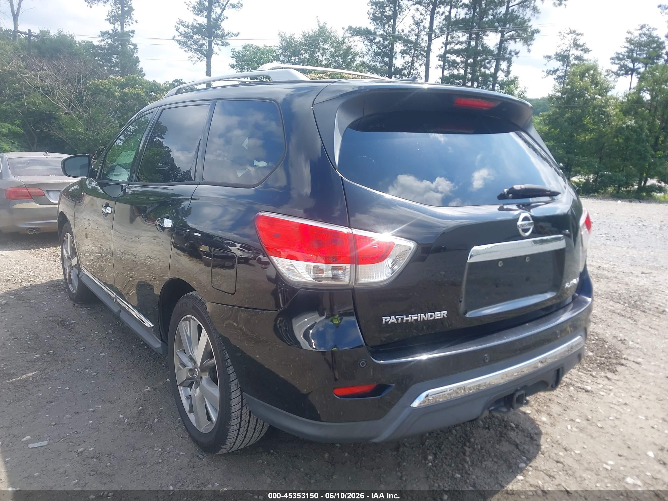2014 Nissan Pathfinder Platinum Black vin: 5N1AR2MN9EC650037